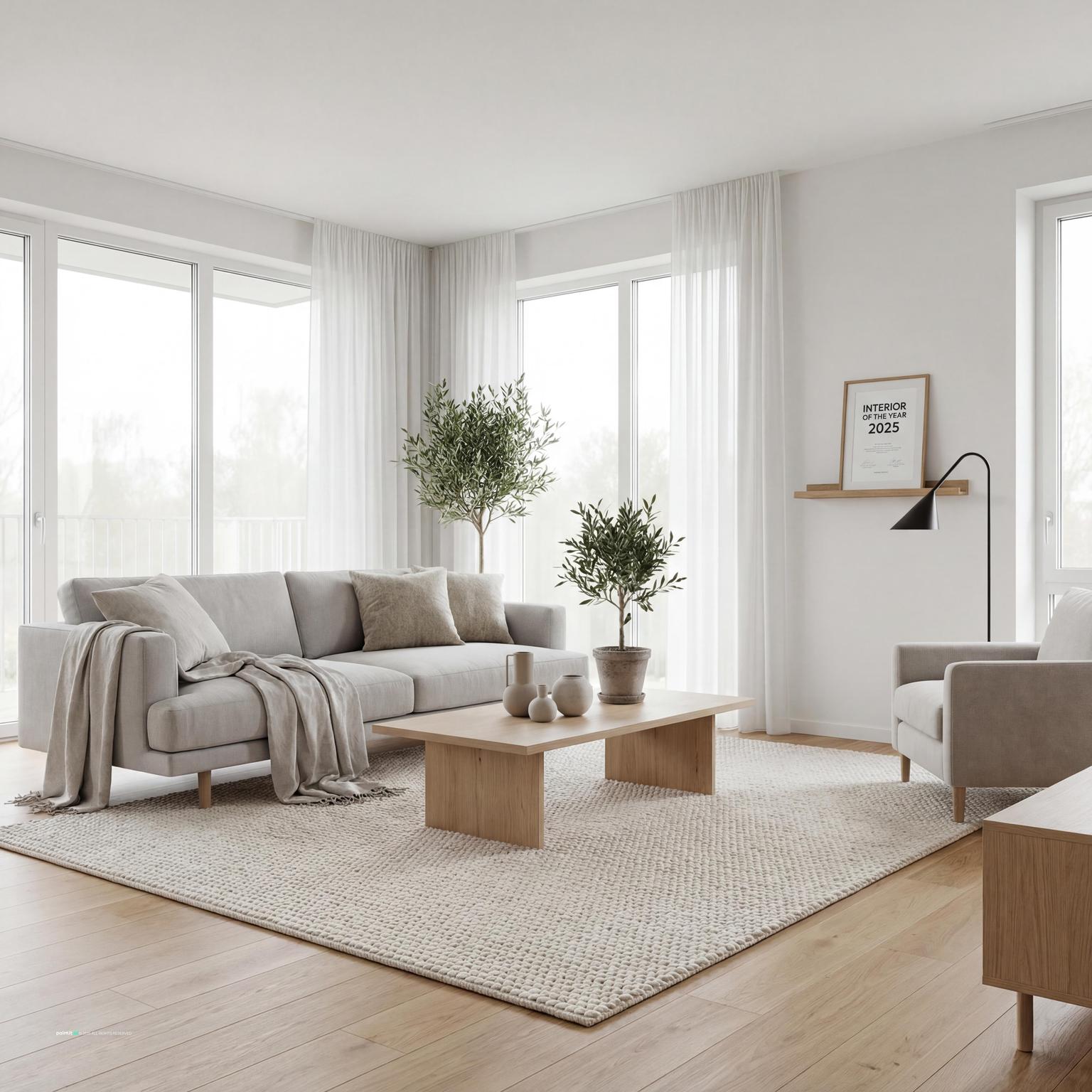 Danish Cozy Scandinavian Room with Warm Wood for Danish Interior Design Style