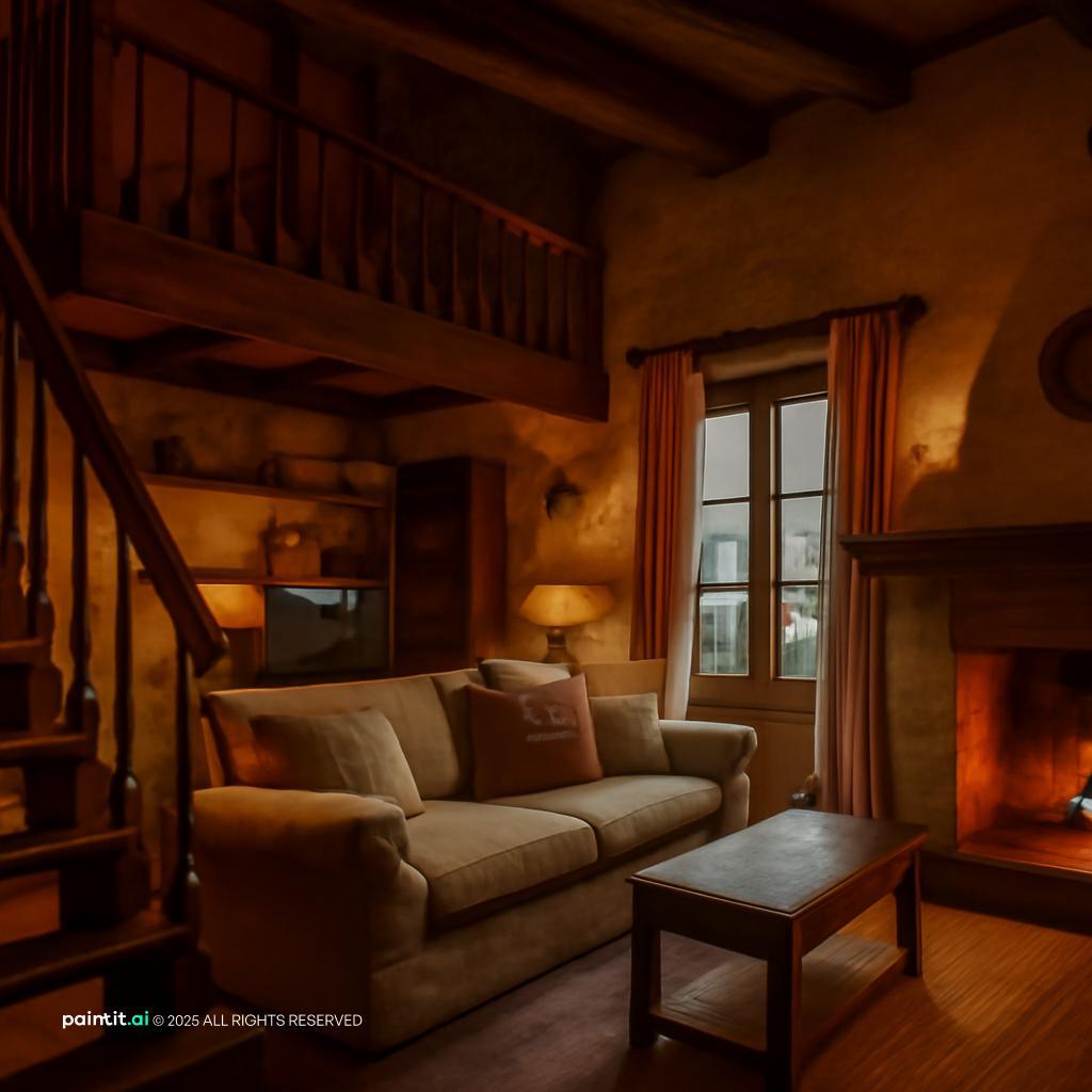 Rustic Living Room: Design Inspiration | Paintit.ai - 23