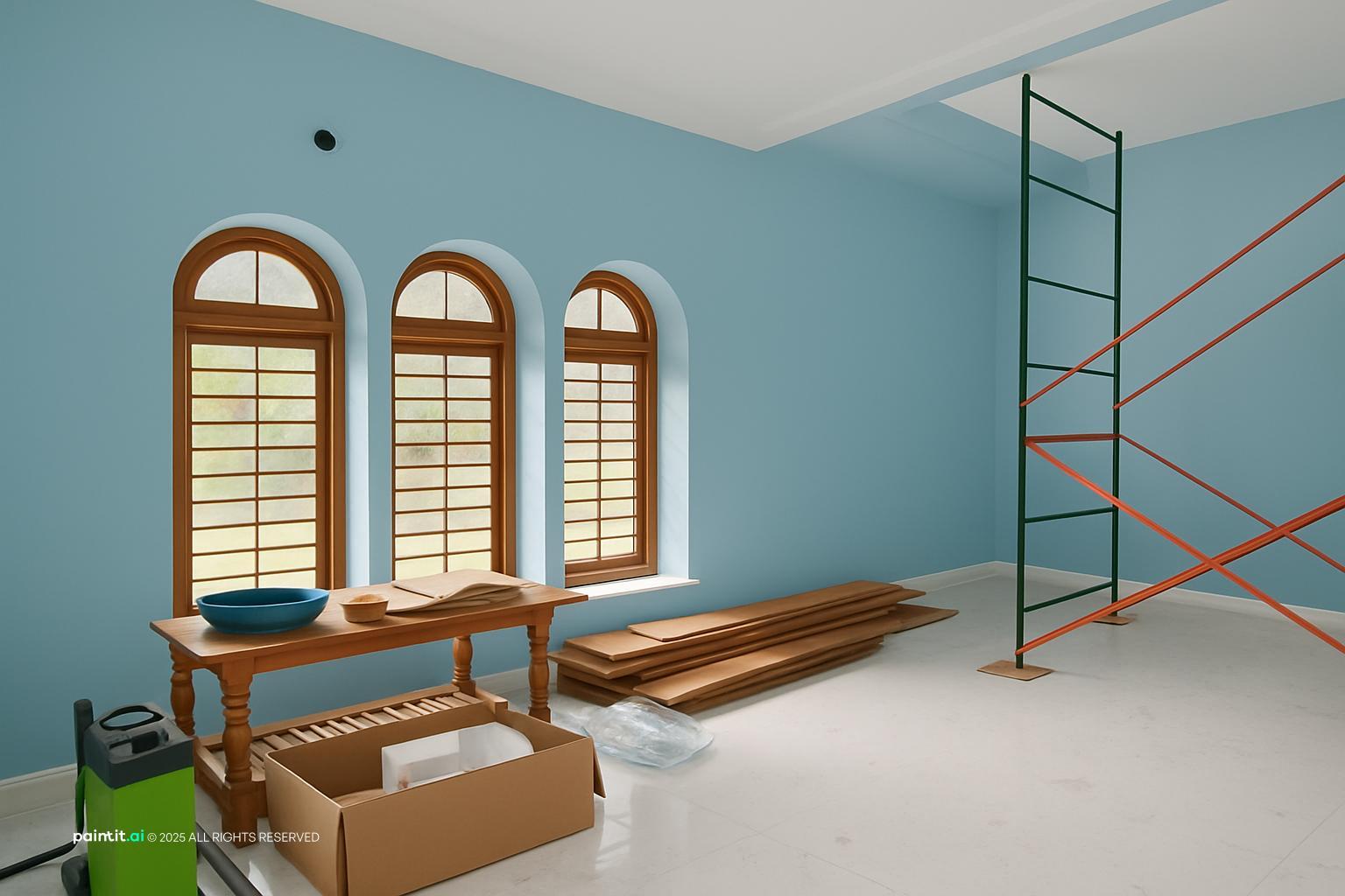 White Floors Living Room - Elegant Interior Design | Paintit.ai - 4