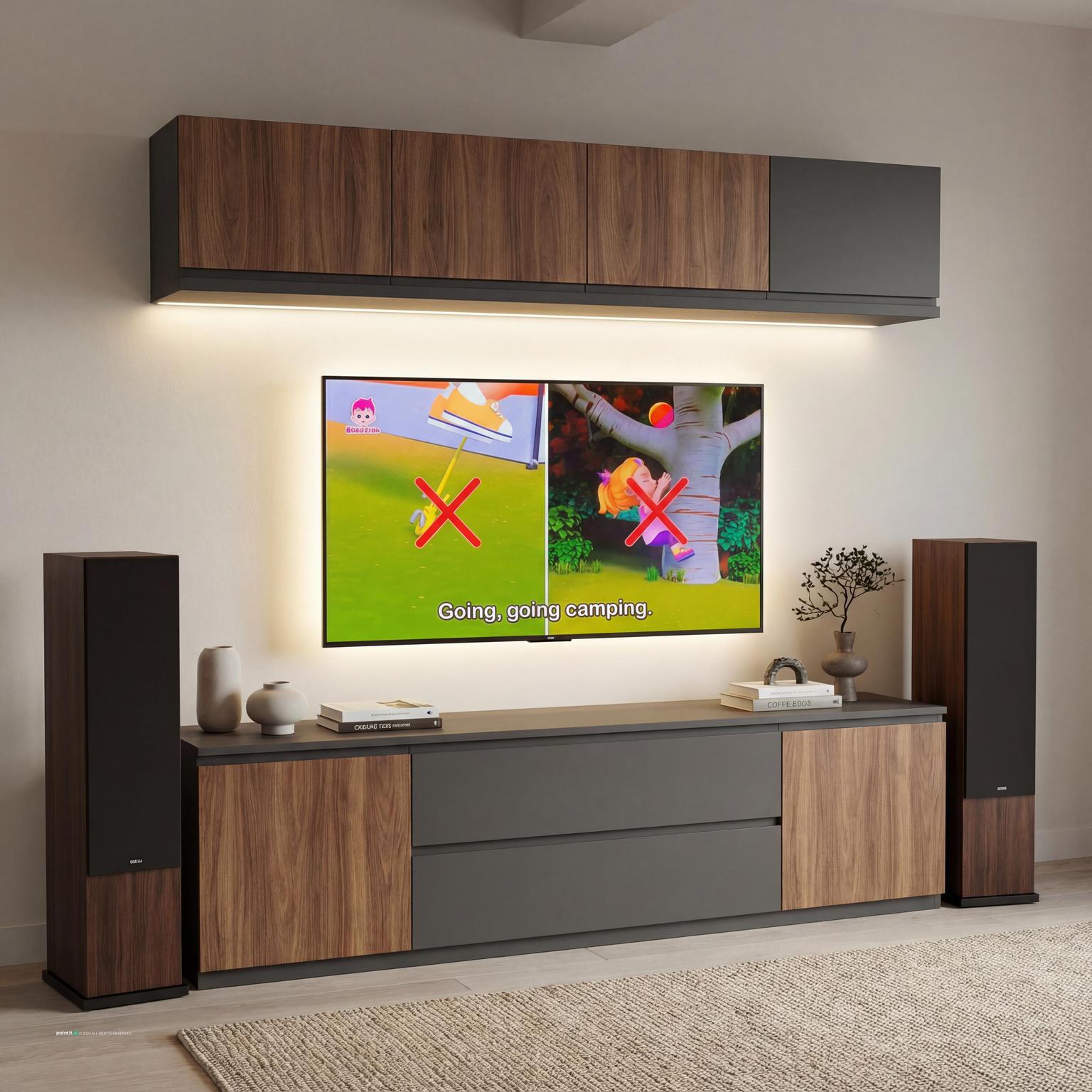 Built In Living Room: Custom Cabinetry Designs | Paintit.ai - 26