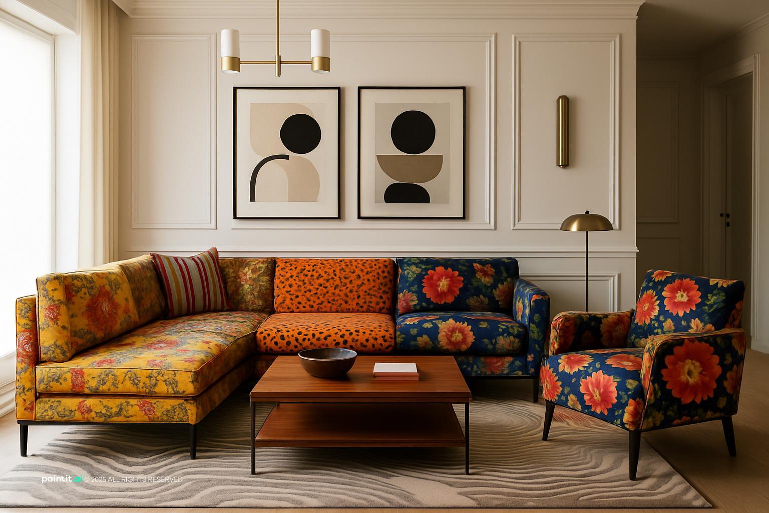 Zebra Living Room - Design Inspiration | Paintit.ai - 2