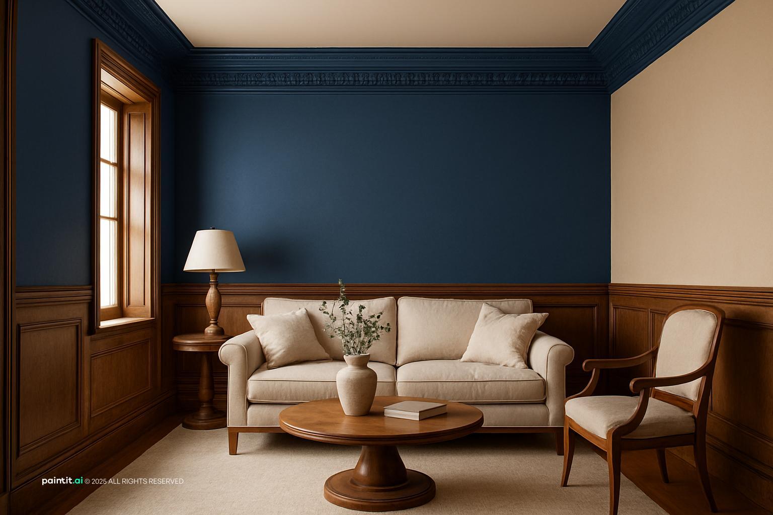Royal Style Room with Warm Wood for Royal Style Interior Design