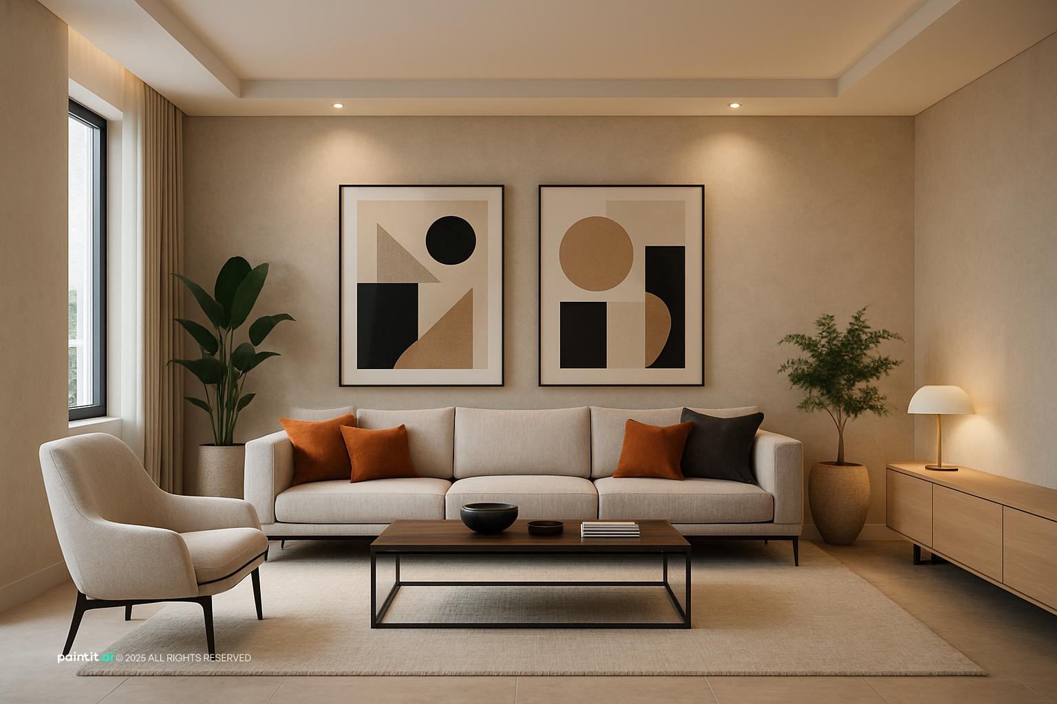 Zen Garden Living Room - Serene Interior Design | Paintit.ai - 27