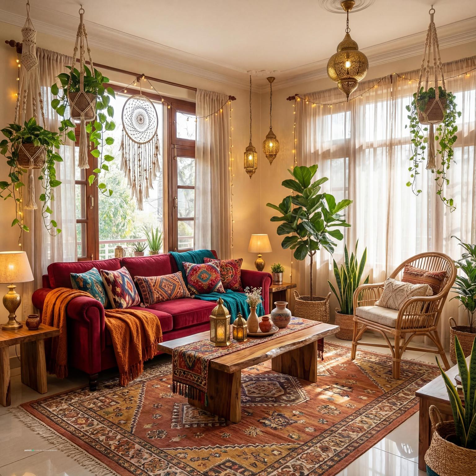 Moroccan Living Room: Exotic Interior Design | Paintit.ai - 14