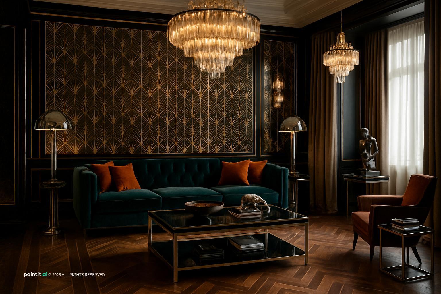 Dark Cottagecore Living Room: Design Ideas | Paintit.ai - 32