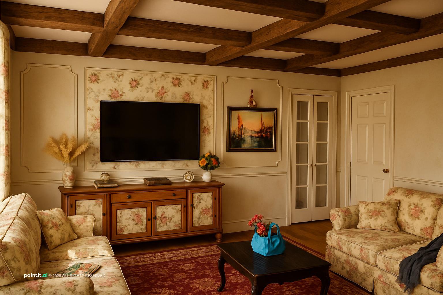 French Cottage Living Room - Chic Decor Ideas | Paintit.ai - 27