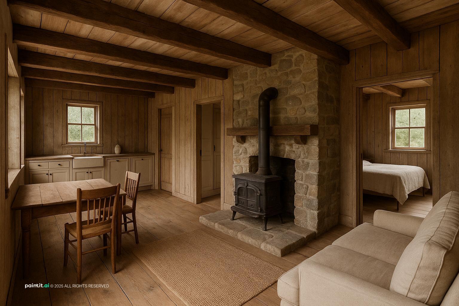 Frank Lloyd Wright inspired interior design visual reference 10: organic architecture translated indoors