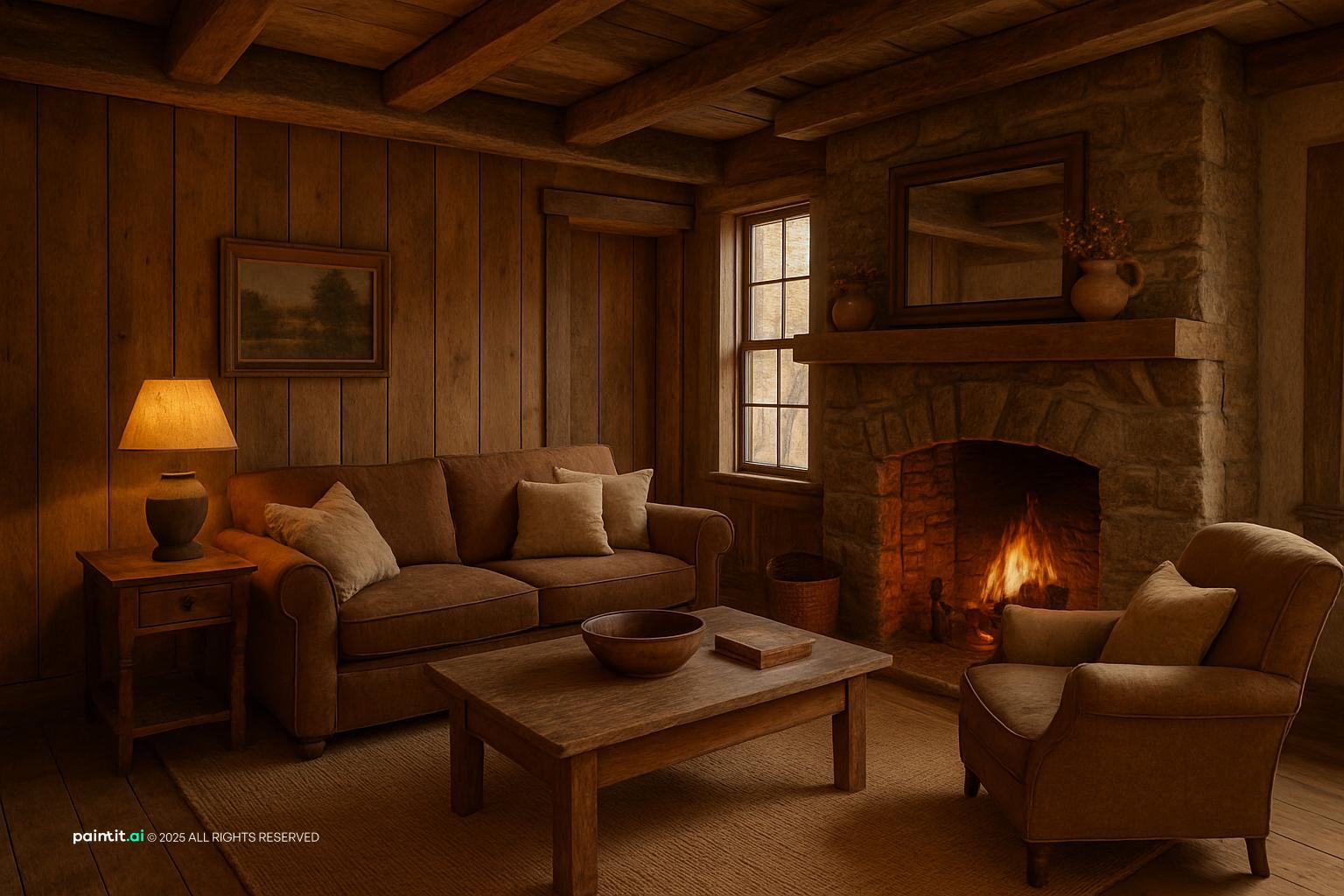 Cottage Living Room: Charming Decor Concepts | Paintit.ai - 9