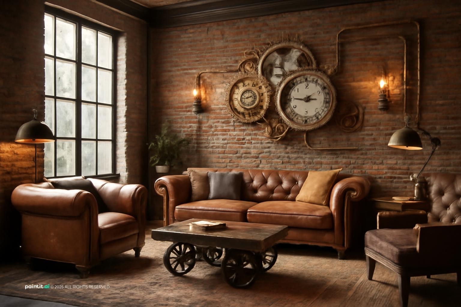 Spooky Halloween Living Room - Haunted Home Styling | Paintit.ai - 11