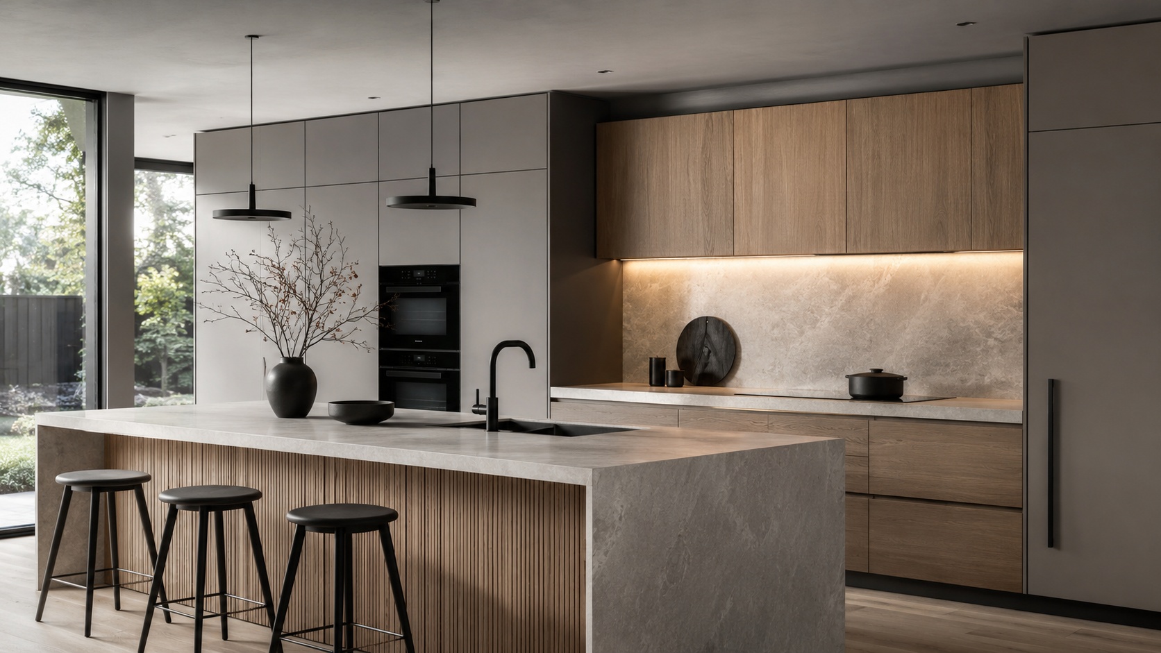 Infographic showing the structure of a strong kitchen design prompt