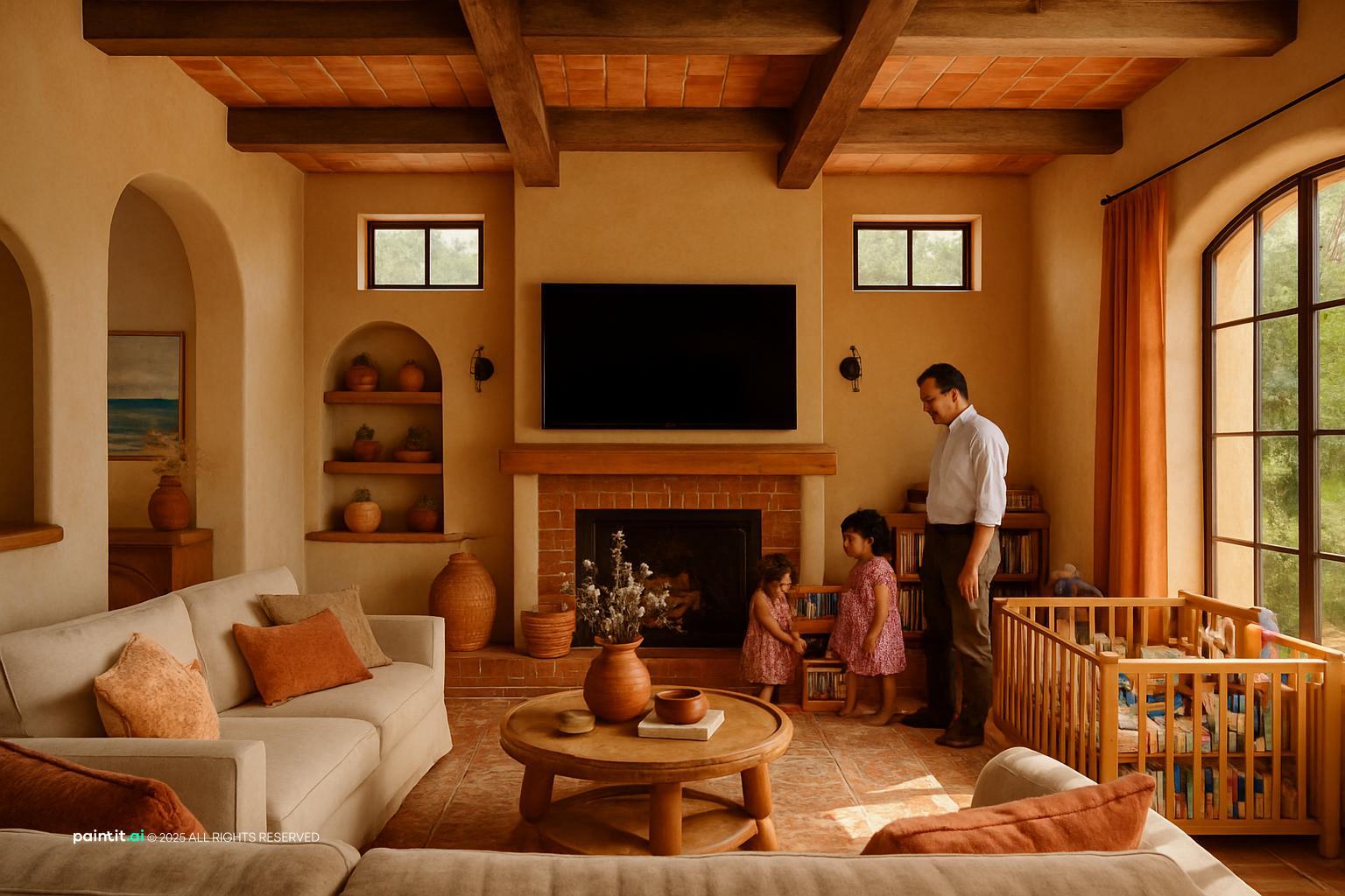 Wooden Living Room - Design Inspiration | Paintit.ai - 18