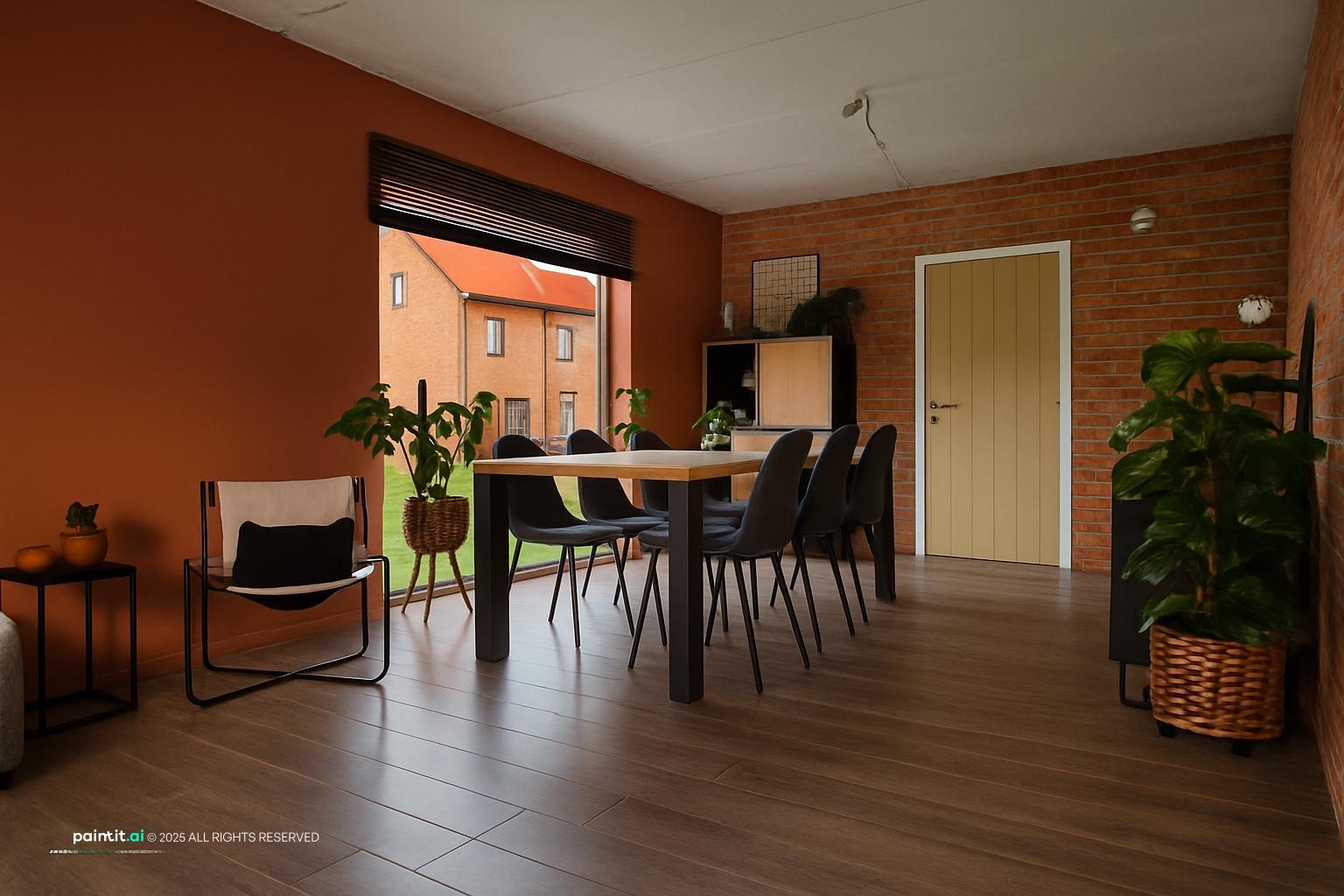 Vintage Industrial Living Room - Design Inspiration | Paintit.ai - 6