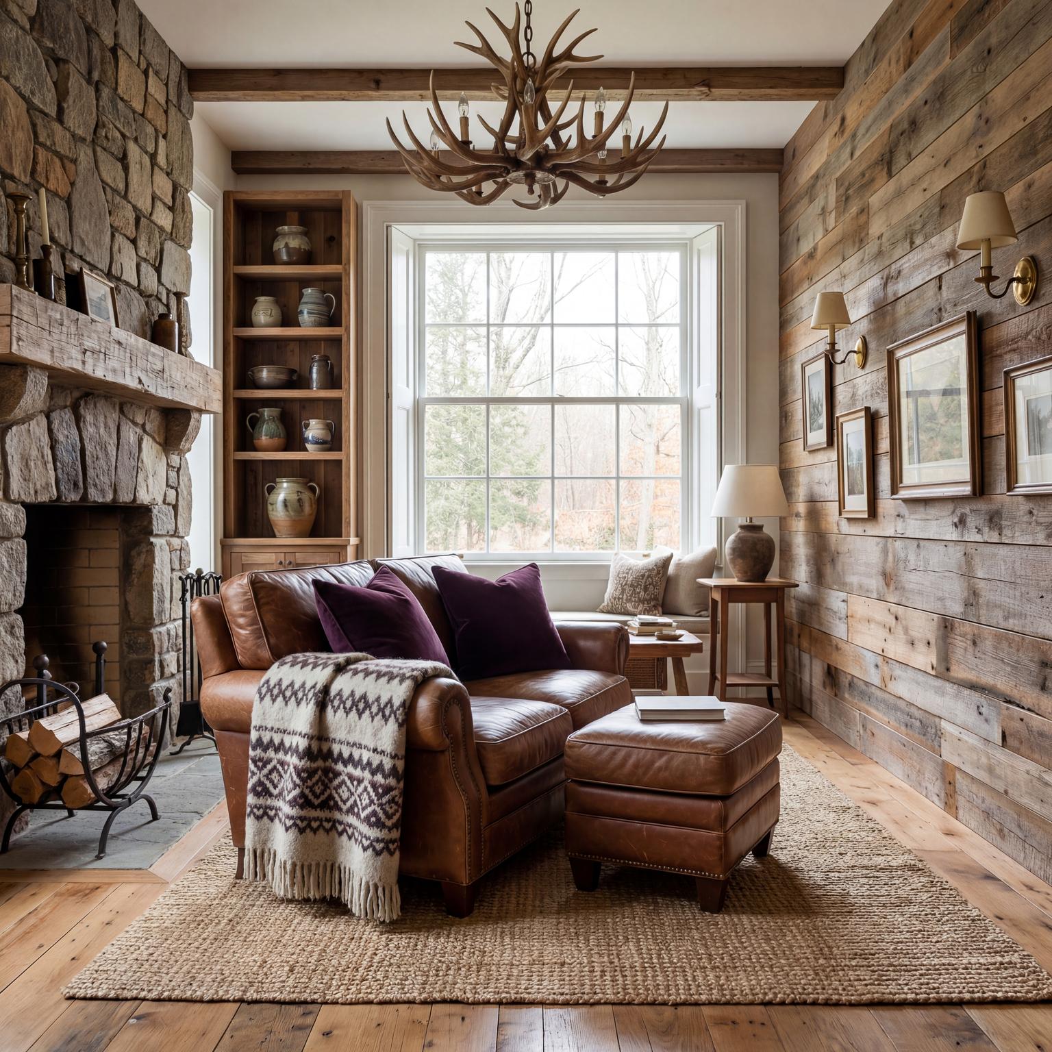 Stunning rustic barndominium living room design for 2025, featuring reclaimed wood, modern farmhouse touches, and soaring ceilings.