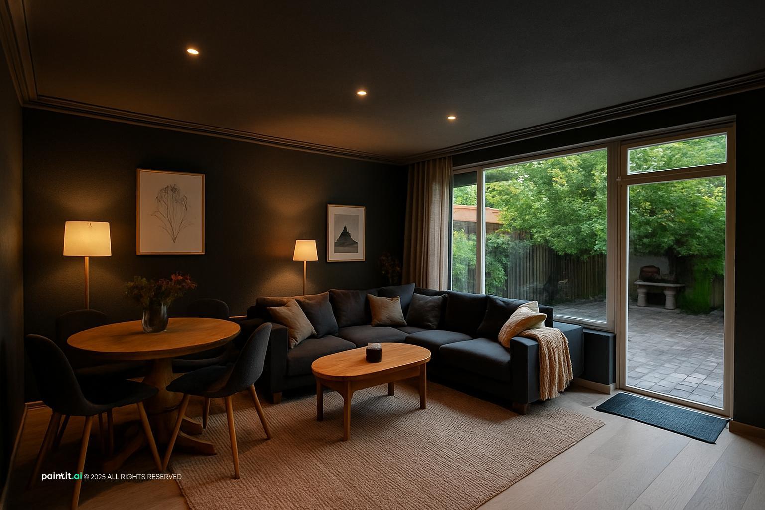 Rustic Scandinavian Living Room - Design Concepts | Paintit.ai - 4