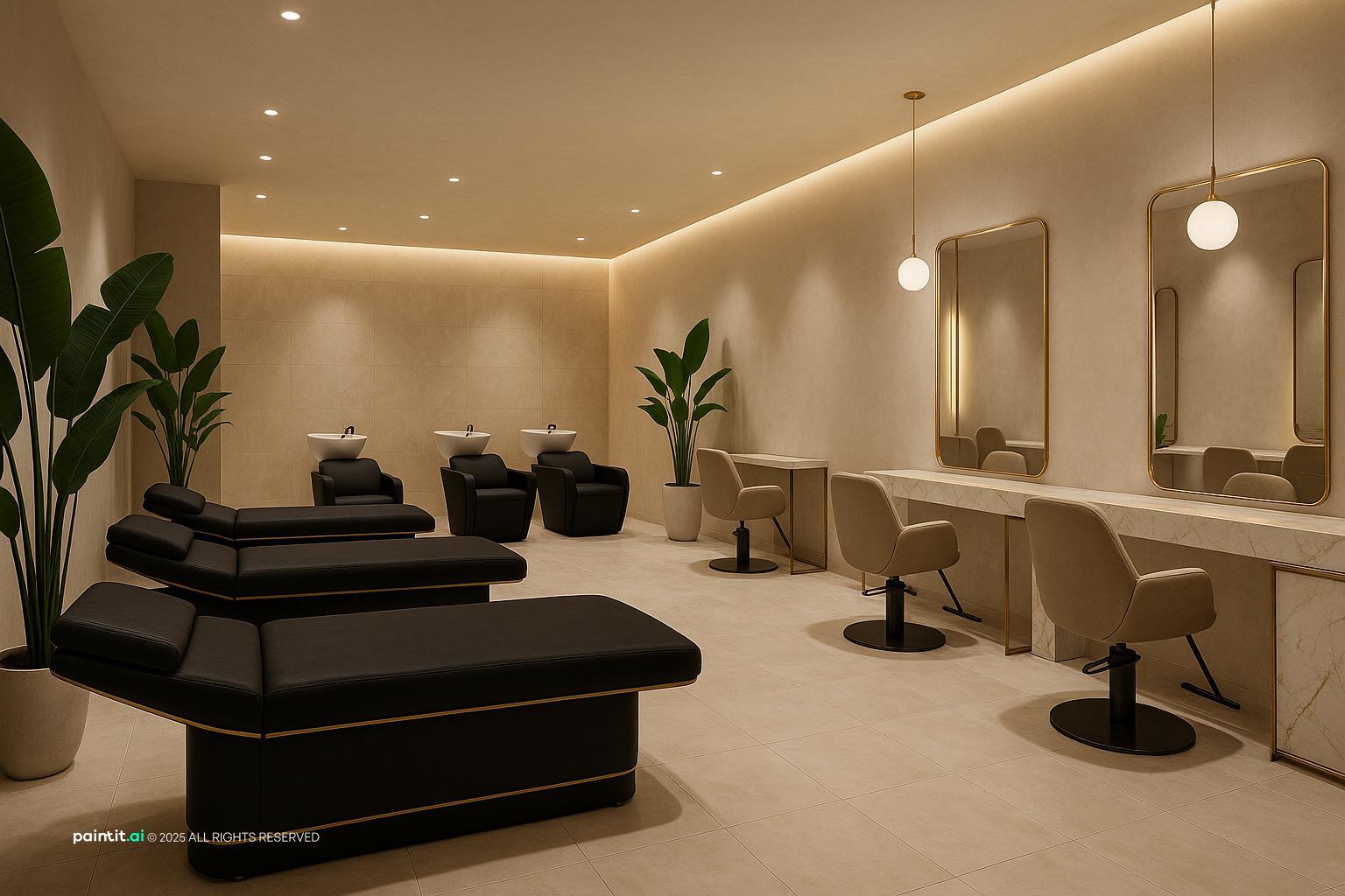 Salon interior design