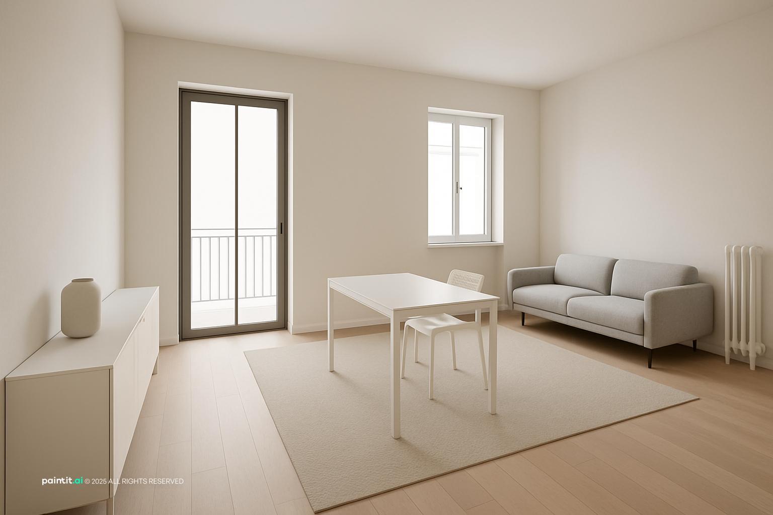 Zen Minimalist Living Room - Serene Interior Ideas | Paintit.ai - 7