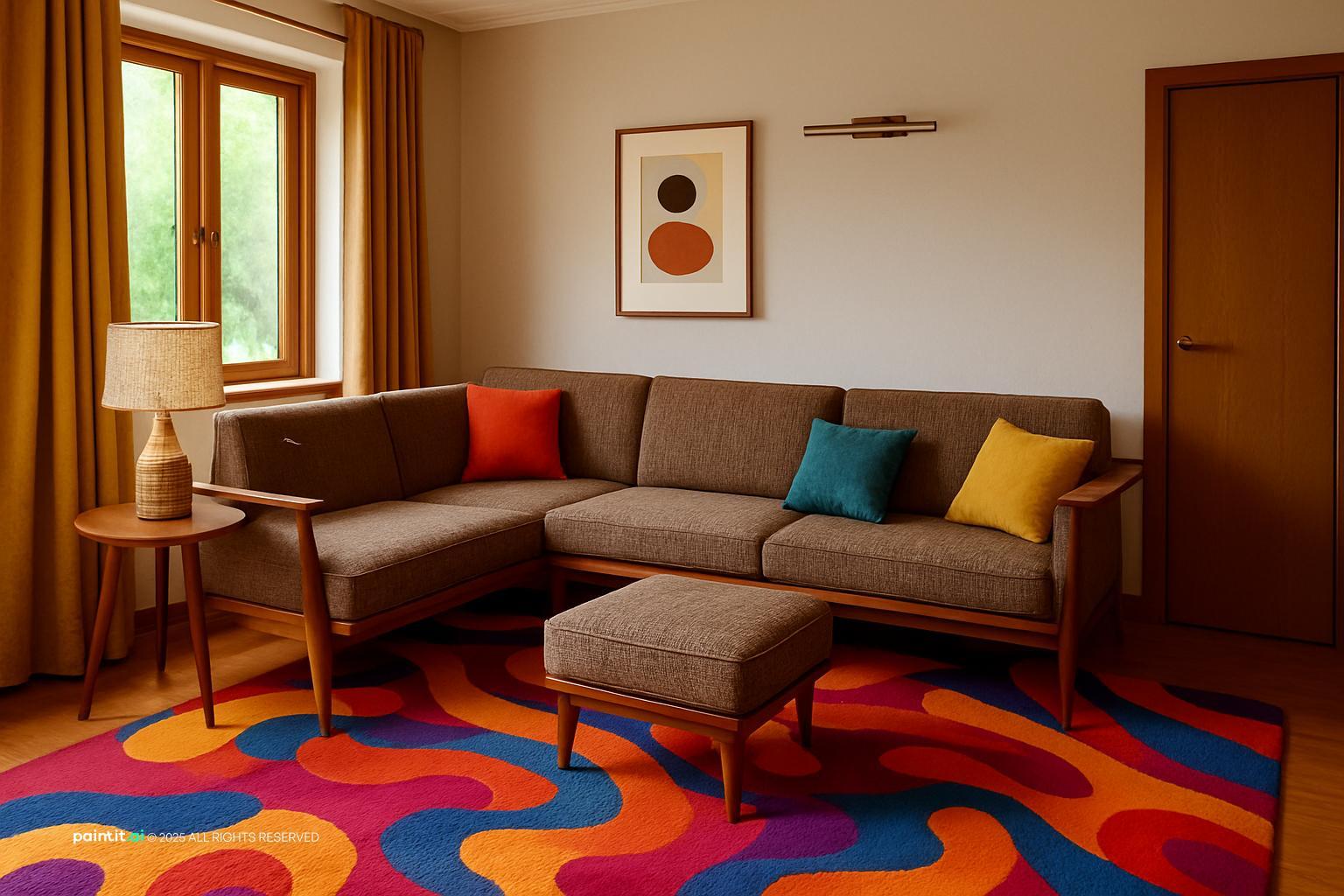 Woven Wood Shades Living Room - Design Ideas & Inspiration | Paintit.ai - 4