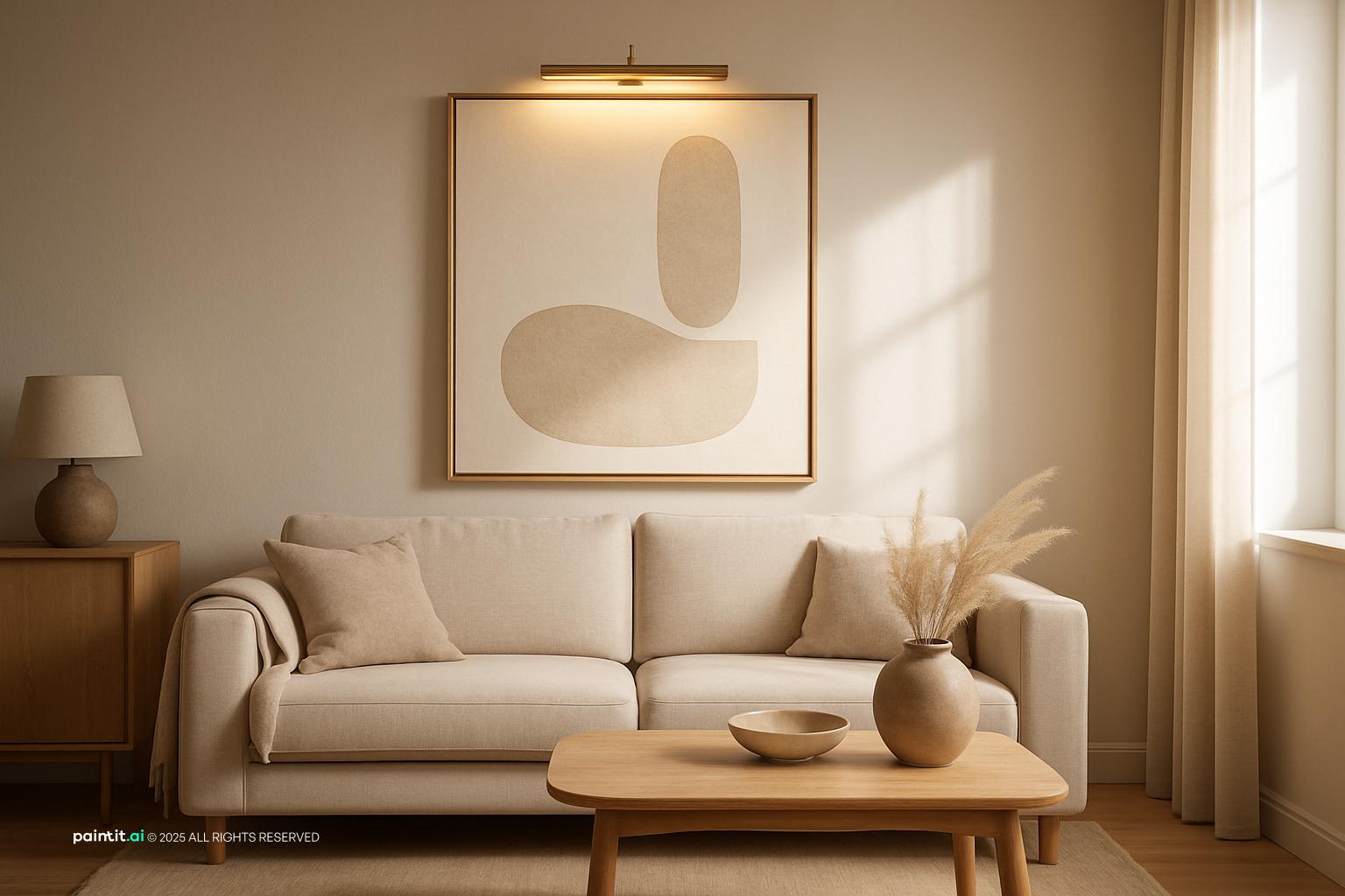 White Floors Living Room - Elegant Interior Design | Paintit.ai - 18