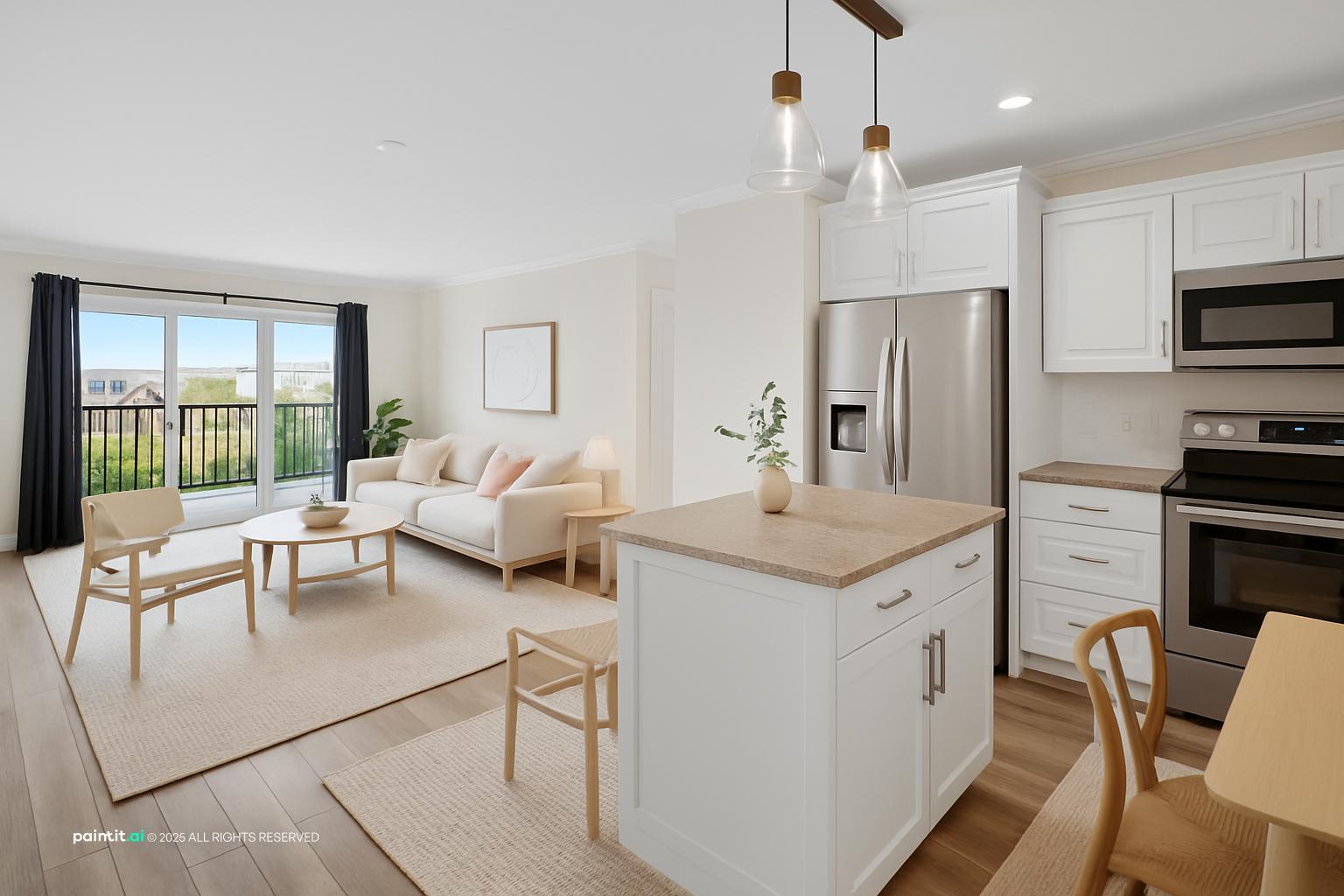 Rustic Scandinavian Living Room - Design Concepts | Paintit.ai - 12