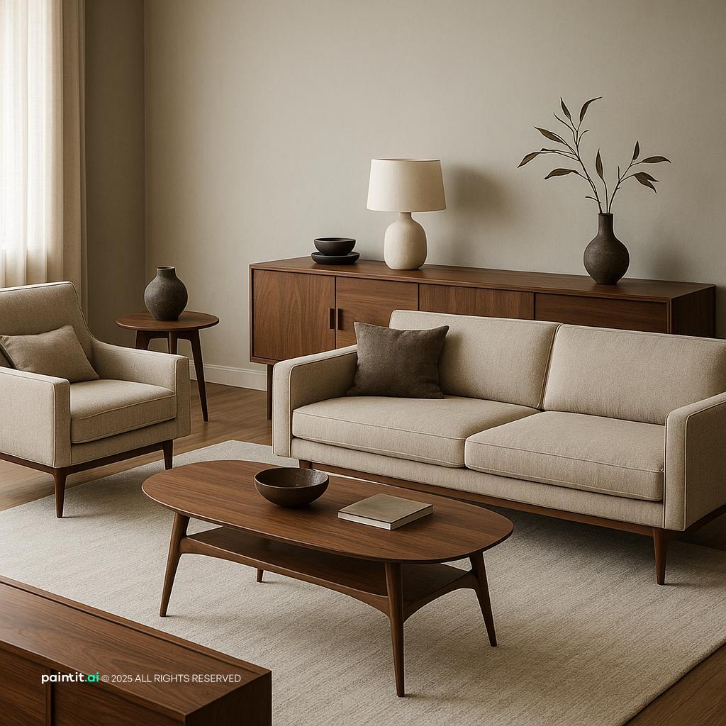 1960s Living Room: Mid-Century Modern Decor | Paintit.ai - 25