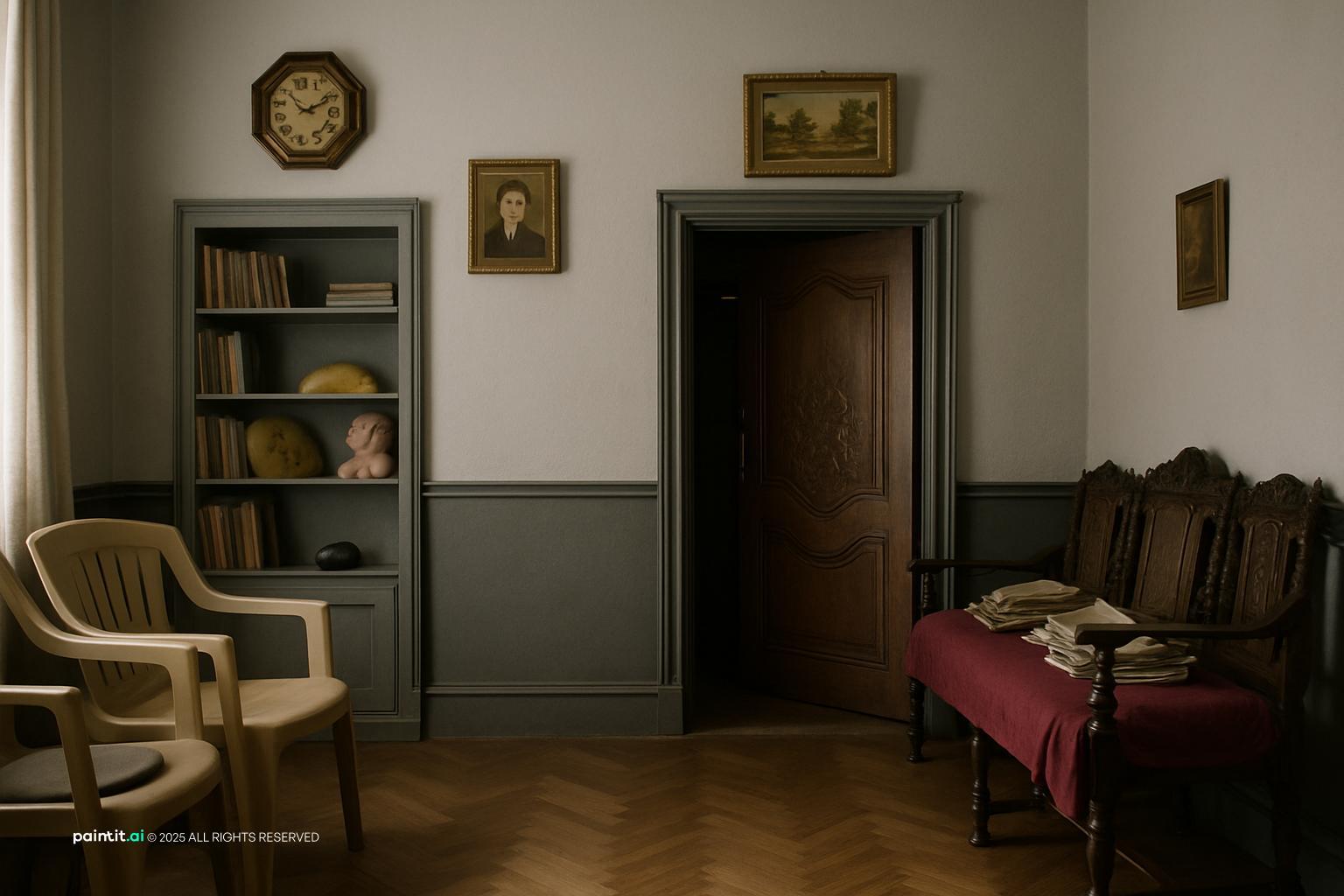 Classic Gray Living Room - Elegant Decor Inspiration | Paintit.ai - 11