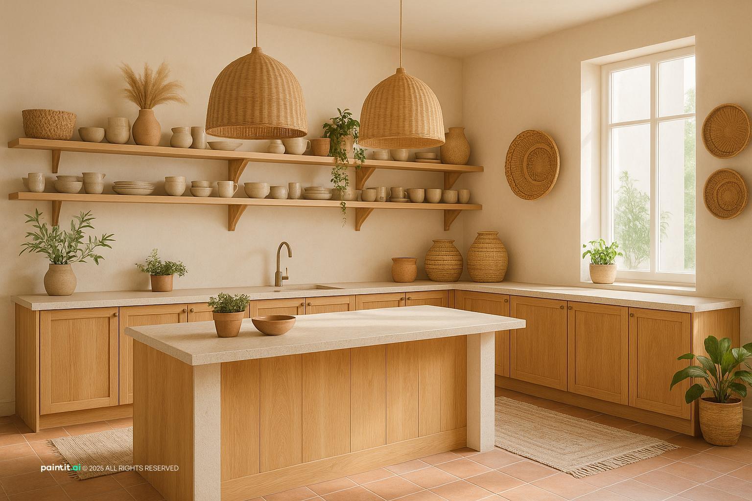 Stunning Boho Kitchen for Bohemian Style Interior Design Characteristics