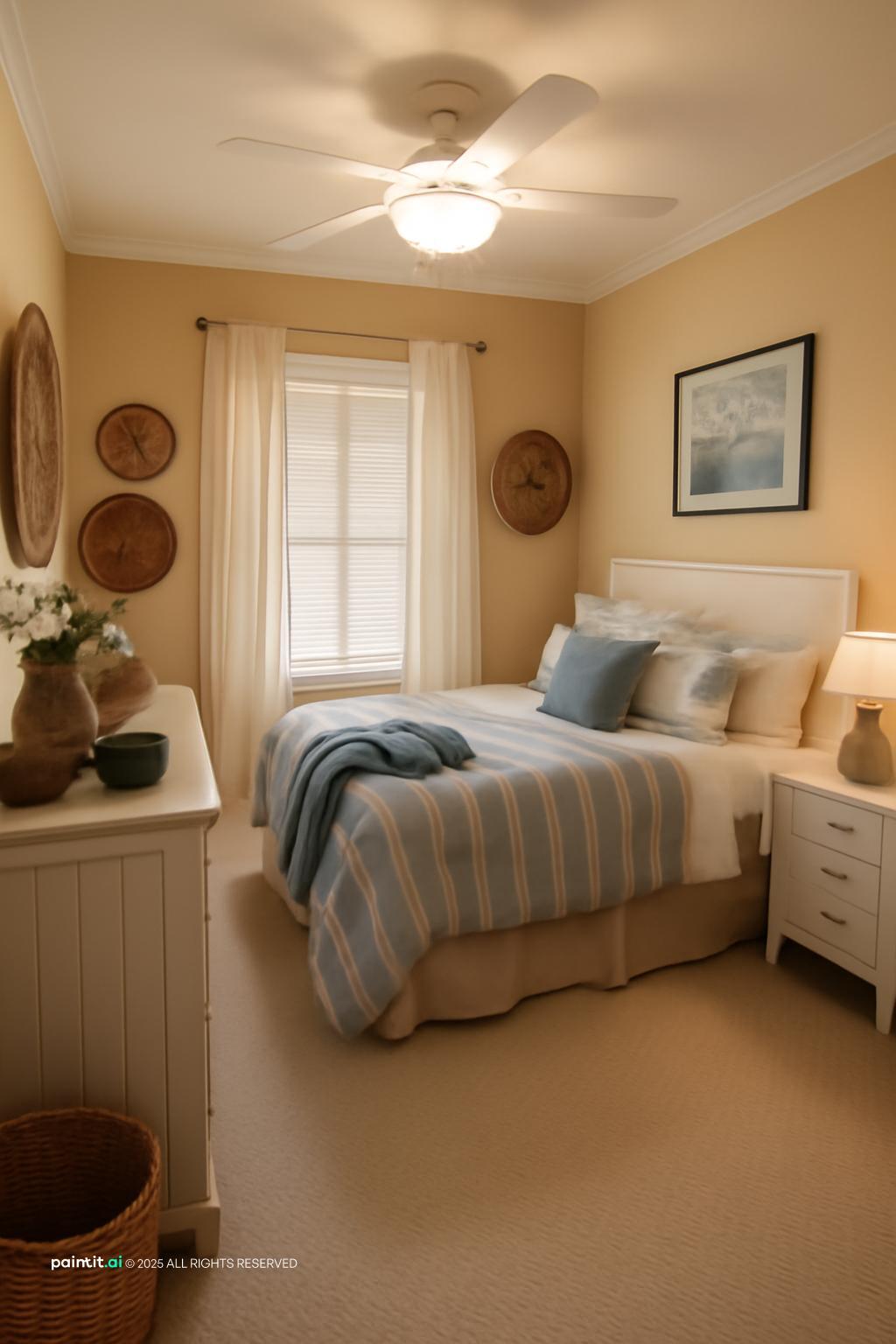 Yellow and White Living Room - Chic Interior Design Guide | Paintit.ai - 26