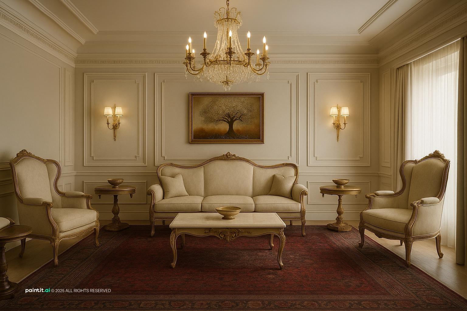 Wine Red Living Room: Elegant Decor Ideas | Paintit.ai - 28