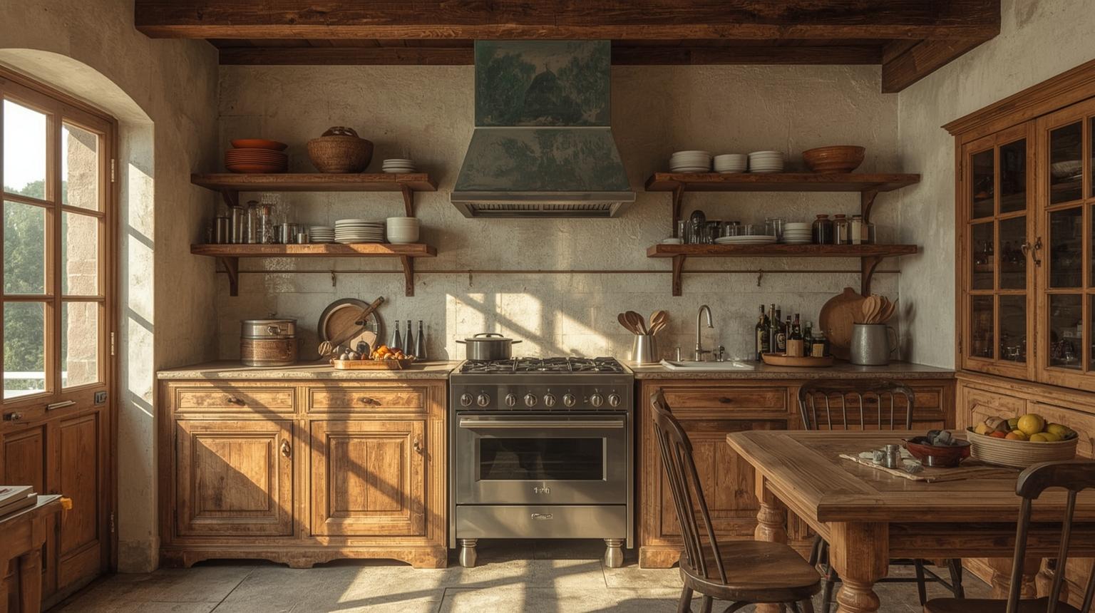 Rustic Orange Kitchen Decor