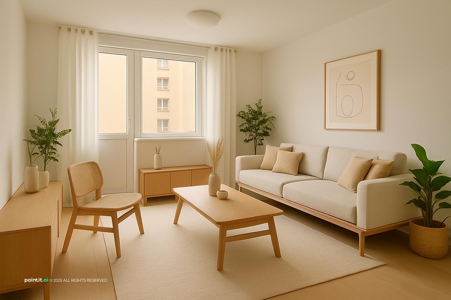 Japandi Living Room Design - Minimalist Style Guide | Paintit.ai - 24