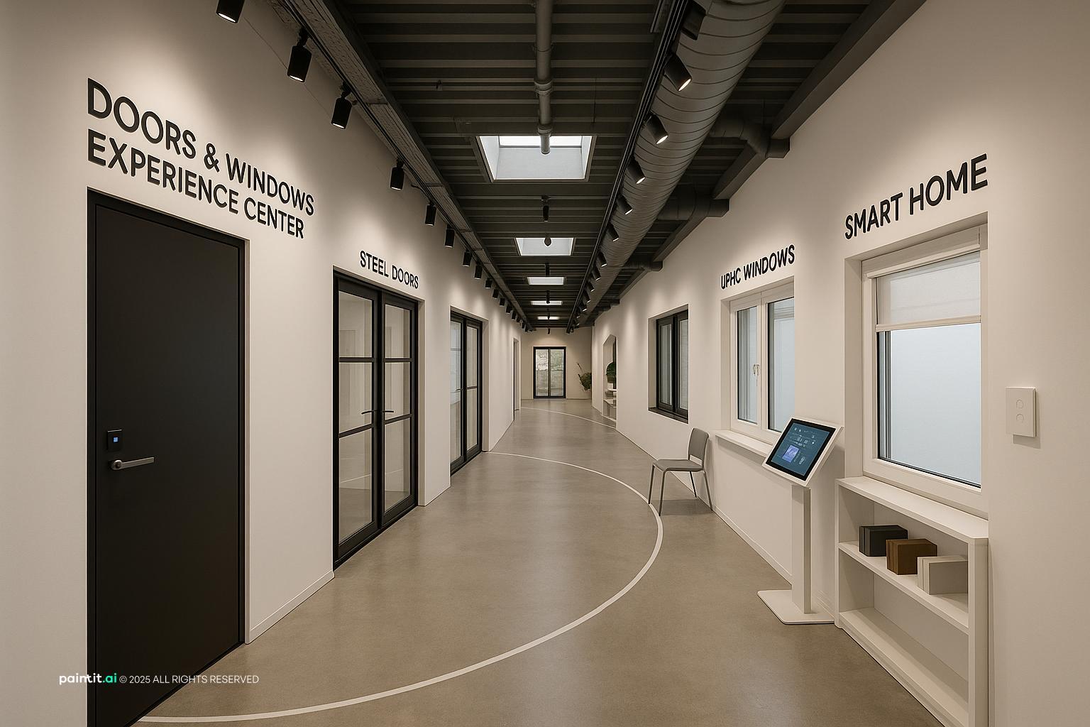 Minimal retail display concept for small shop