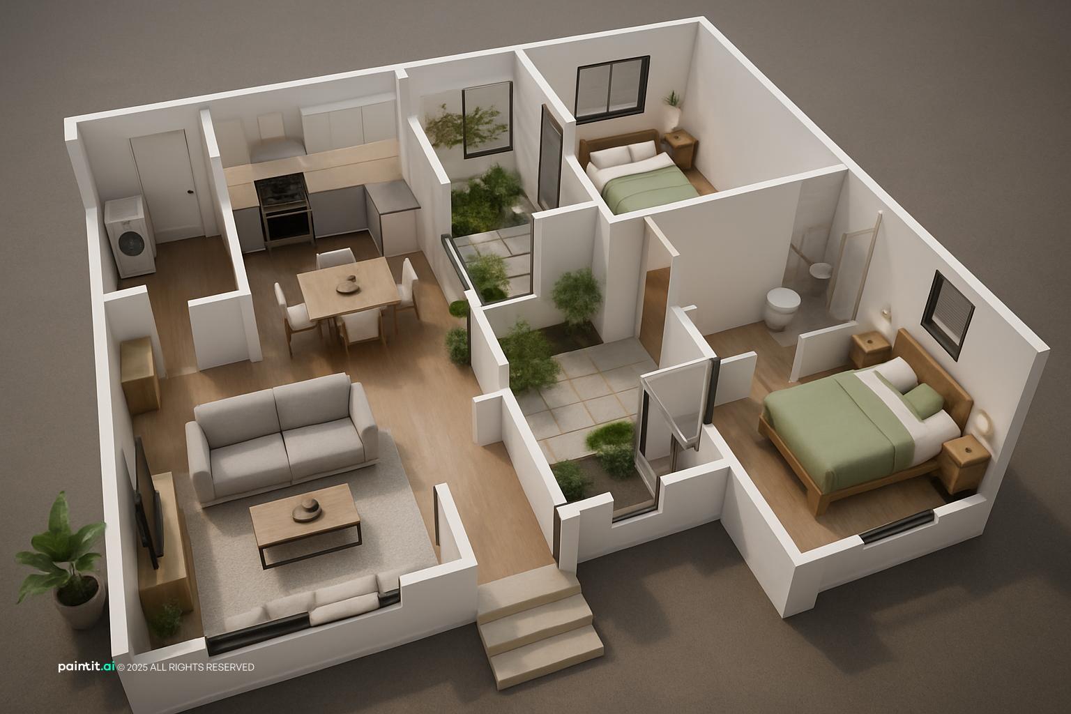 Kitchen and Living Room Ideas - Design Inspiration | Paintit.ai - 26