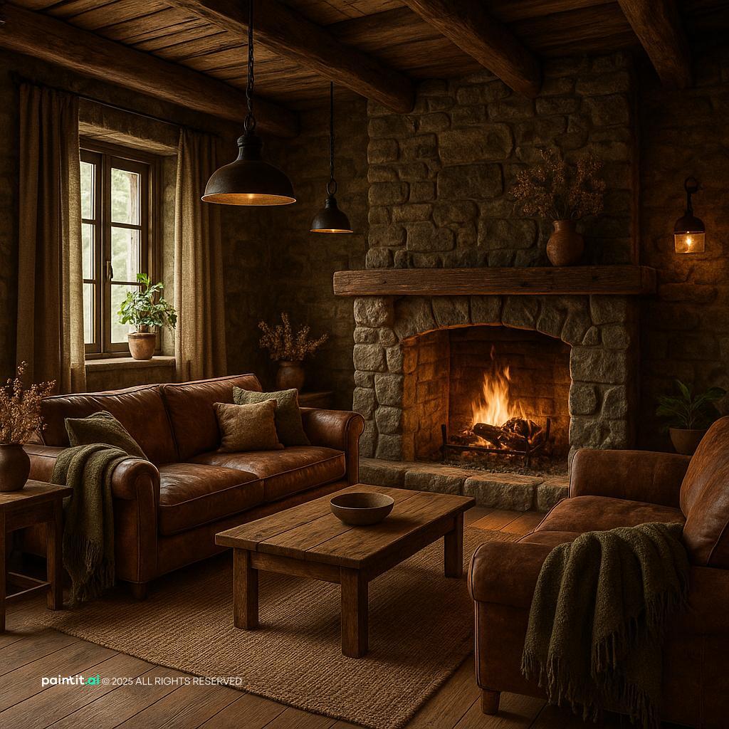 Cozy Rustic Cabin Retreat for Pacific Northwest Interior Design Style