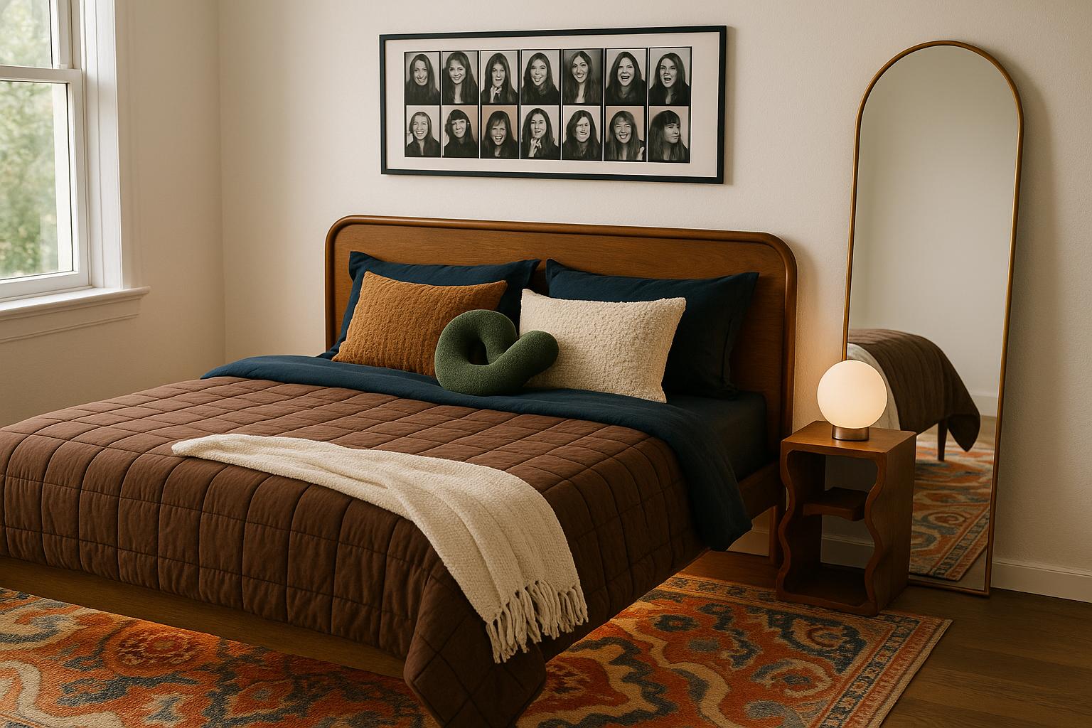 Vintage Retro Bedroom for Funky Style Interior Design