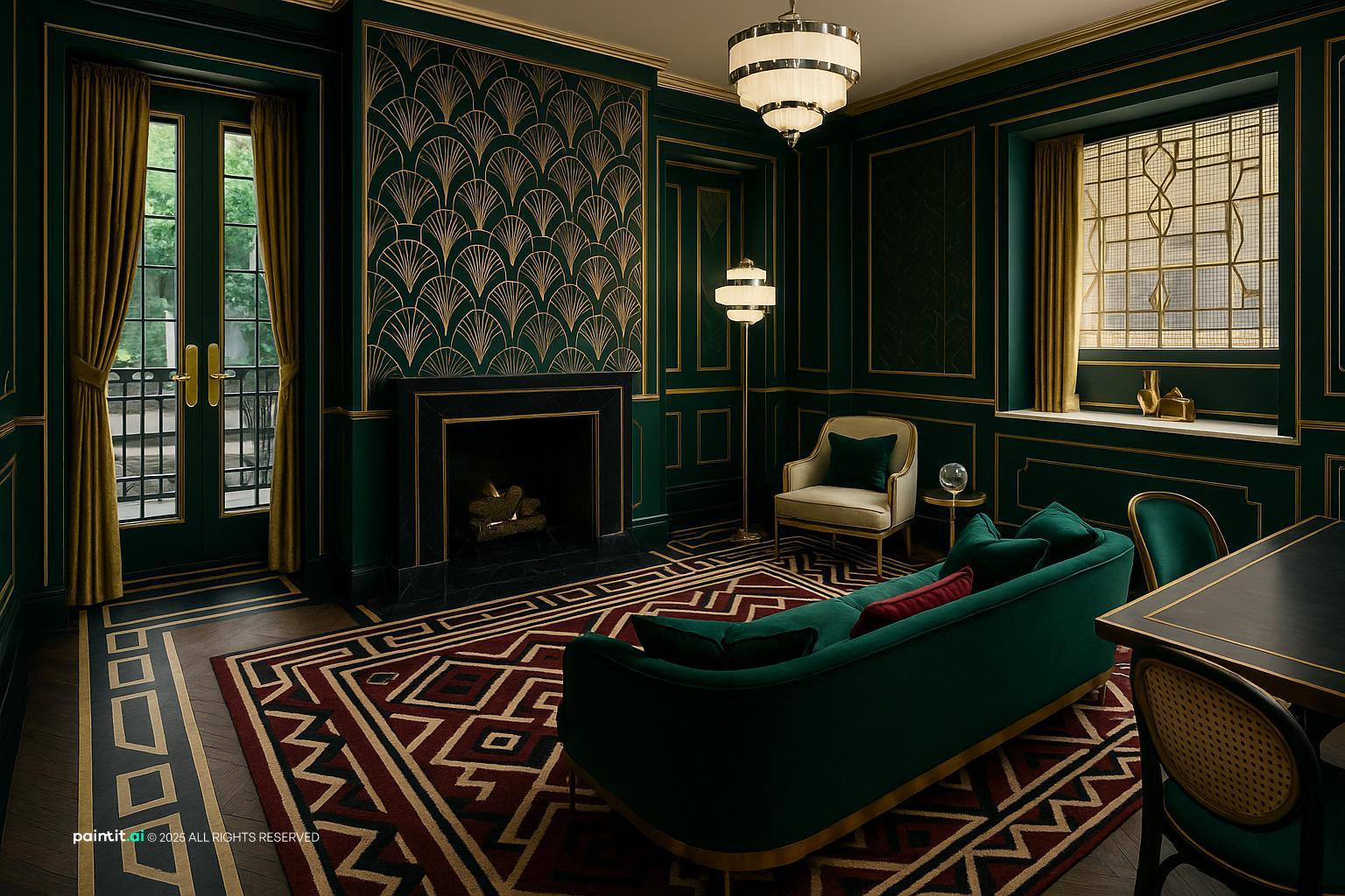 Wine Red Living Room: Elegant Decor Ideas | Paintit.ai - 11