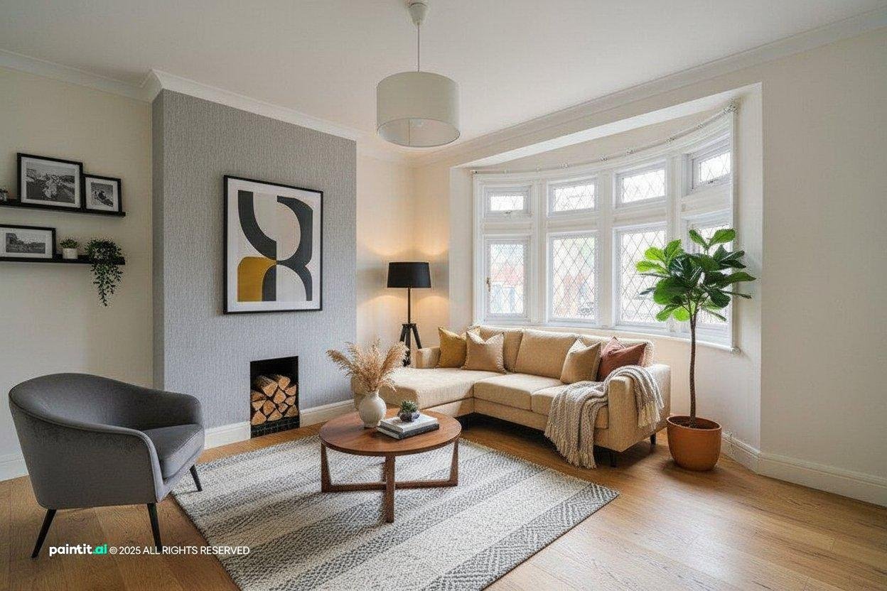 Wooden Living Room - Design Inspiration | Paintit.ai - 26