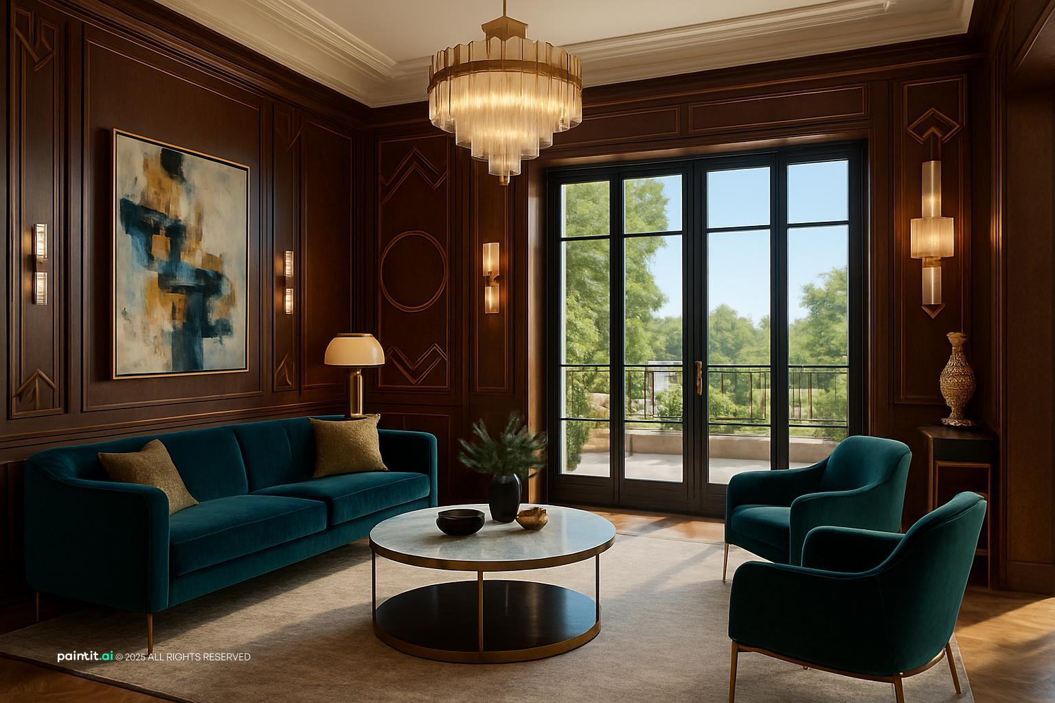 White Wood Paneling Living Room - Design Ideas & Style Guide | Paintit.ai - 32