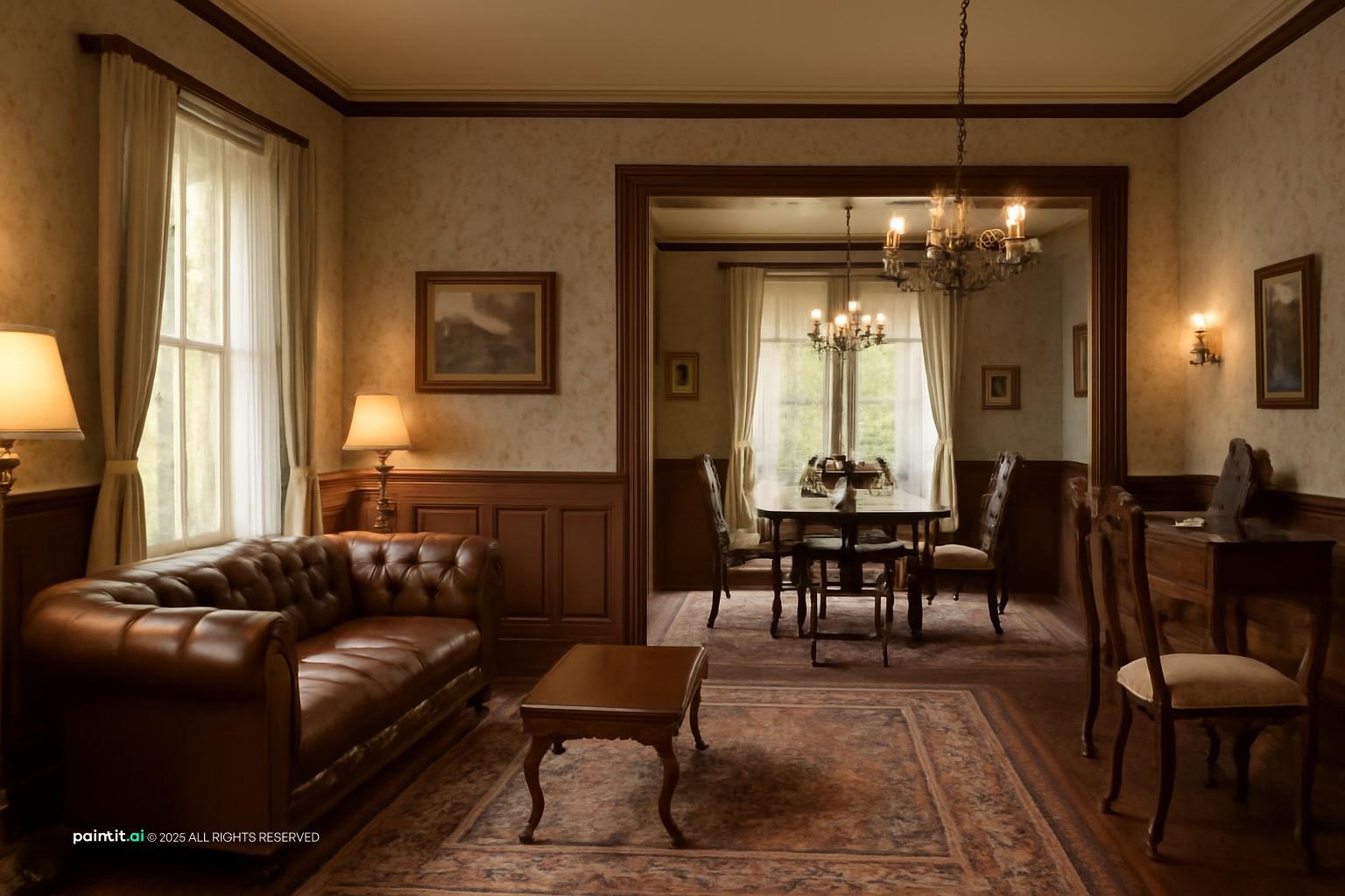 Victorian Style Living Room - Luxurious Decor Ideas | Paintit.ai - 16
