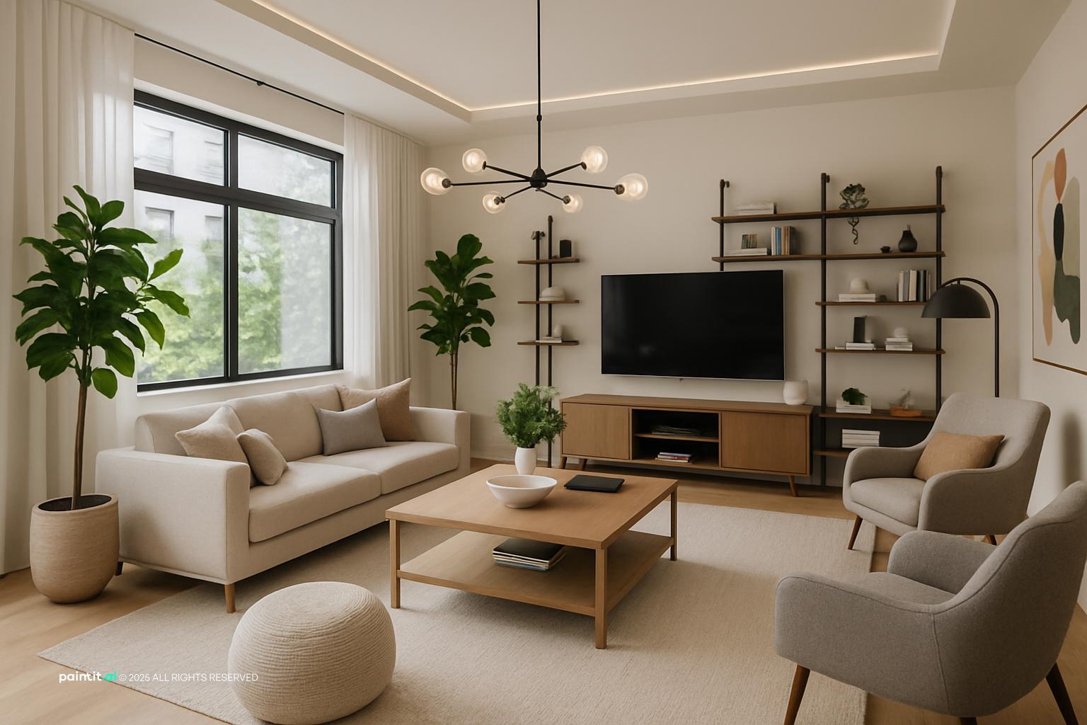 Biophilic Living Room: Nature-Inspired Design | Paintit.ai - 34