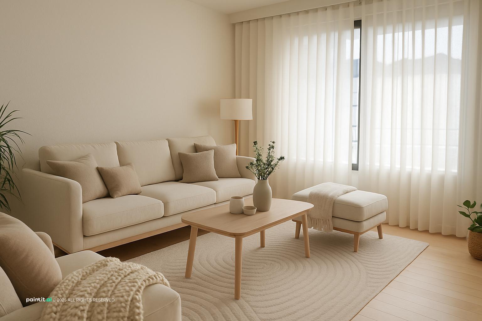 Rustic Scandinavian Living Room - Design Concepts | Paintit.ai - 18