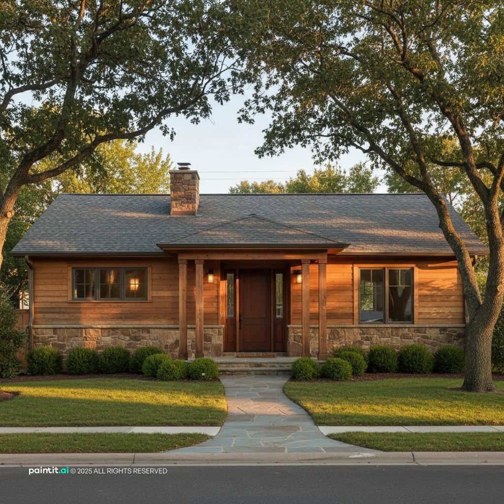 Stunning Ranch-Style 3BHK House Exterior small zen living room