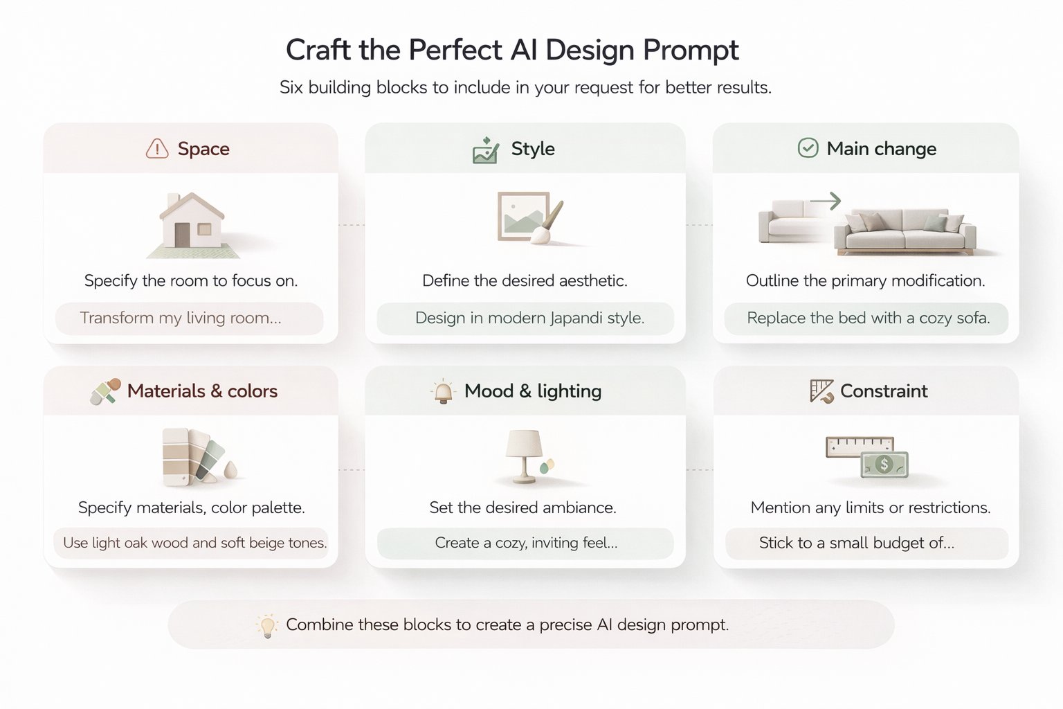 Prompt formula showing the key building blocks of a strong Paintit.ai prompt