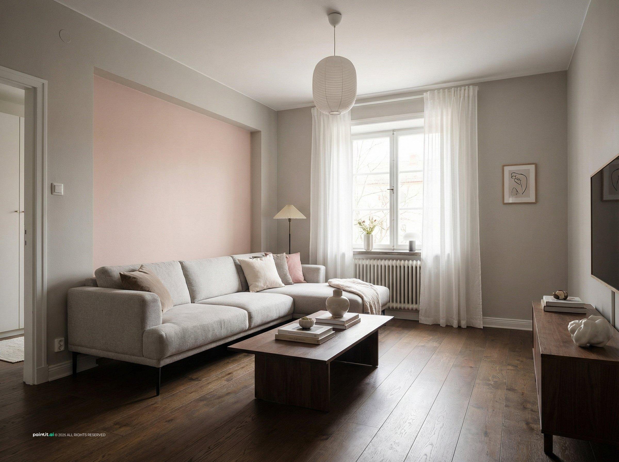 Cute Pink Living Room: Charming Decor Ideas | Paintit.ai - 17