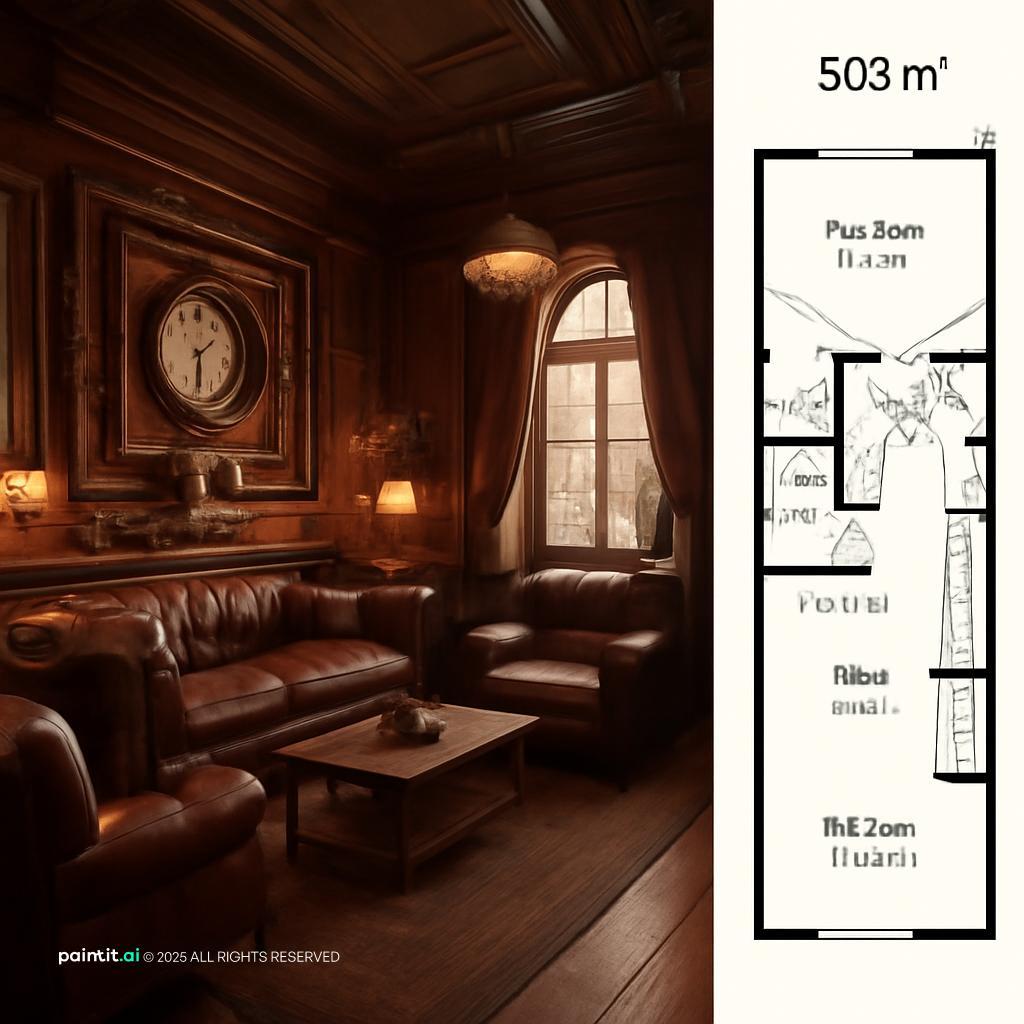 Victorian Style Living Room - Luxurious Decor Ideas | Paintit.ai - 23