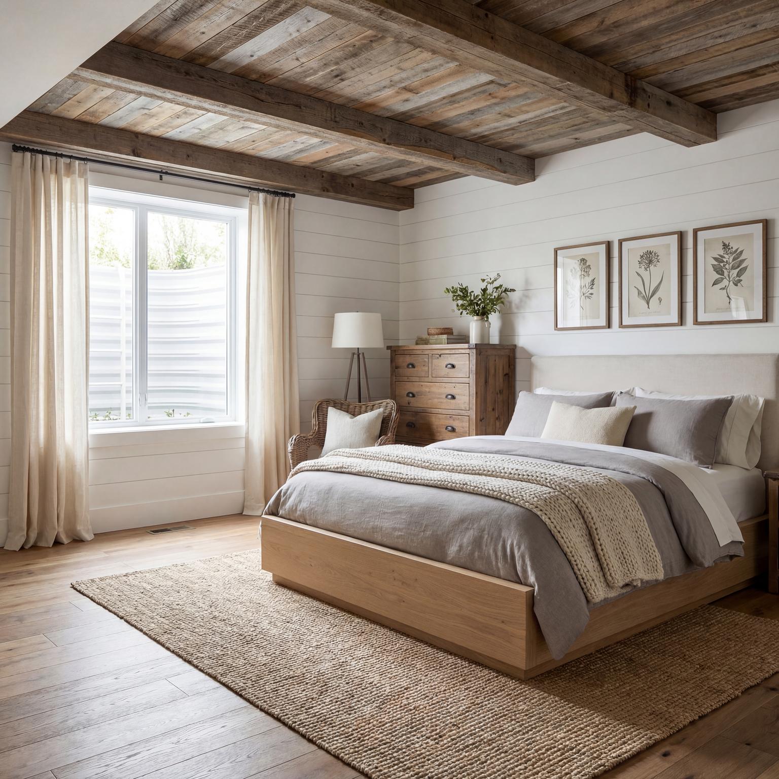 Modern Farmhouse Basement Bedroom for Country Style Interior Design Characteristics