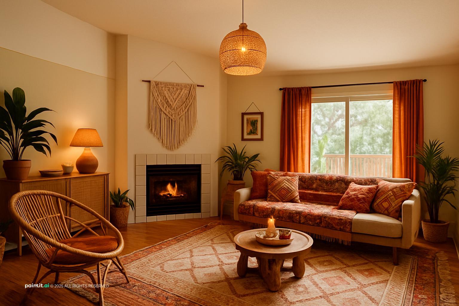 Boho Coastal Living Room: Design Inspiration | Paintit.ai - 21