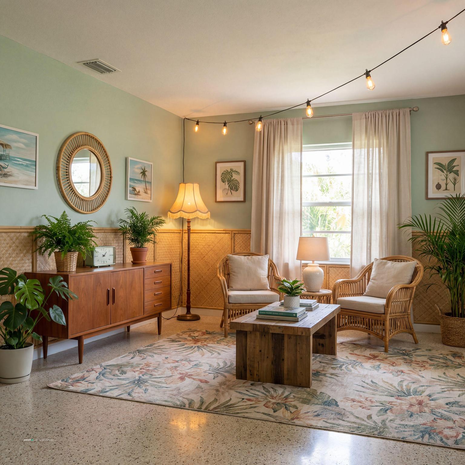 Island Vintage Tropical Room for Island Style Interior Design