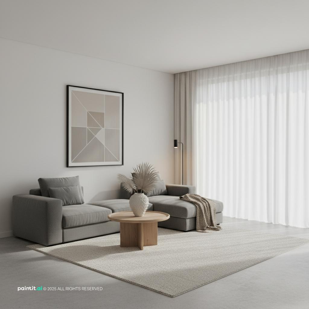 Zen Minimalist Living Room - Serene Interior Ideas | Paintit.ai - 24