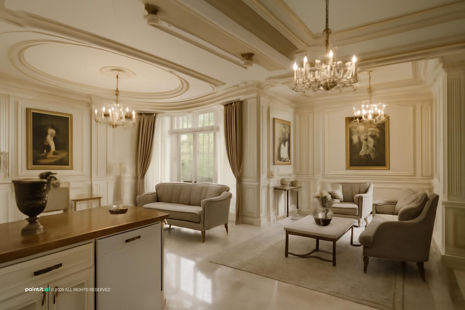 Luxury Neoclassical Living Room - Design Inspiration | Paintit.ai - 5