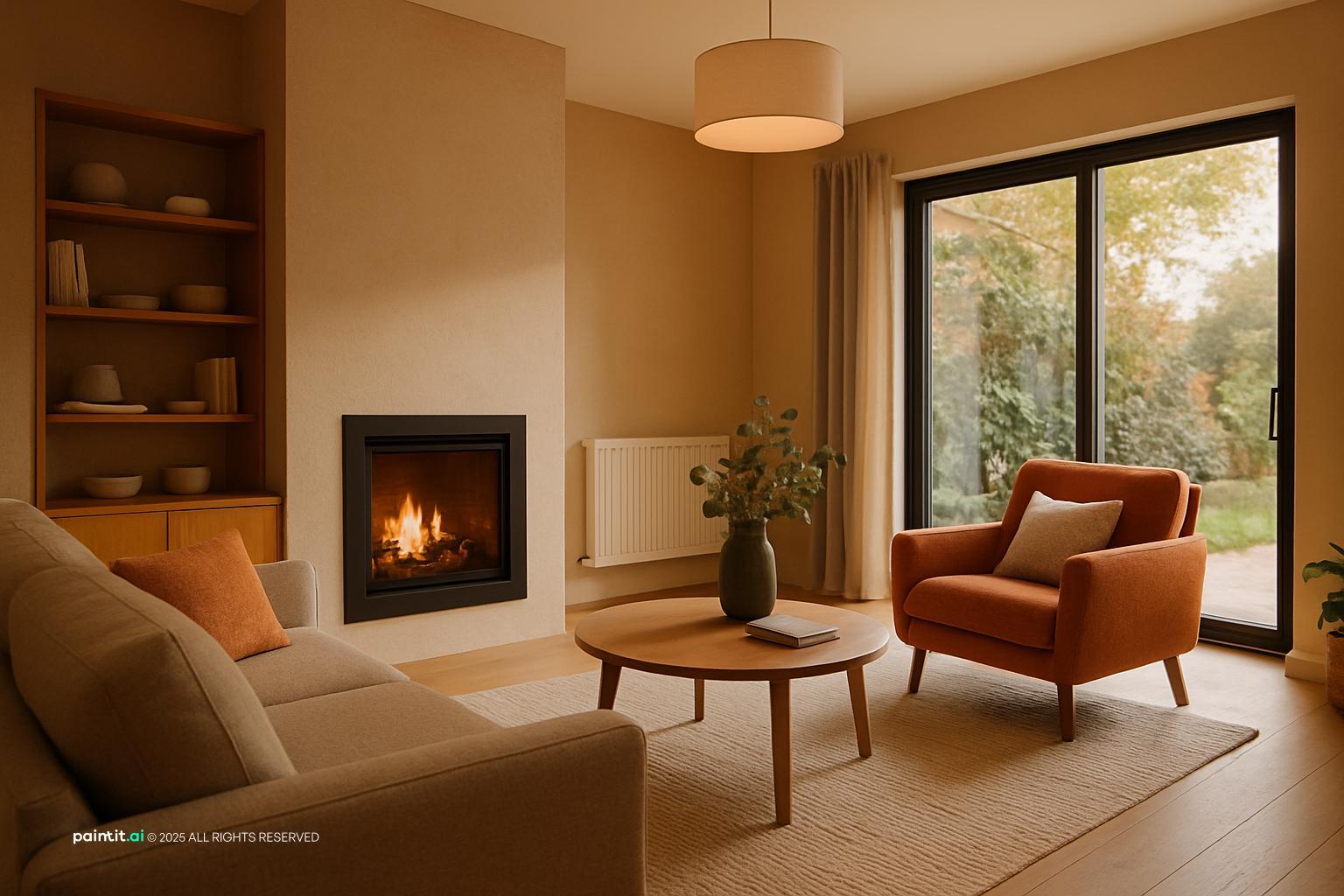 Log Cabin Living Room - Design Ideas | Paintit.ai - 22